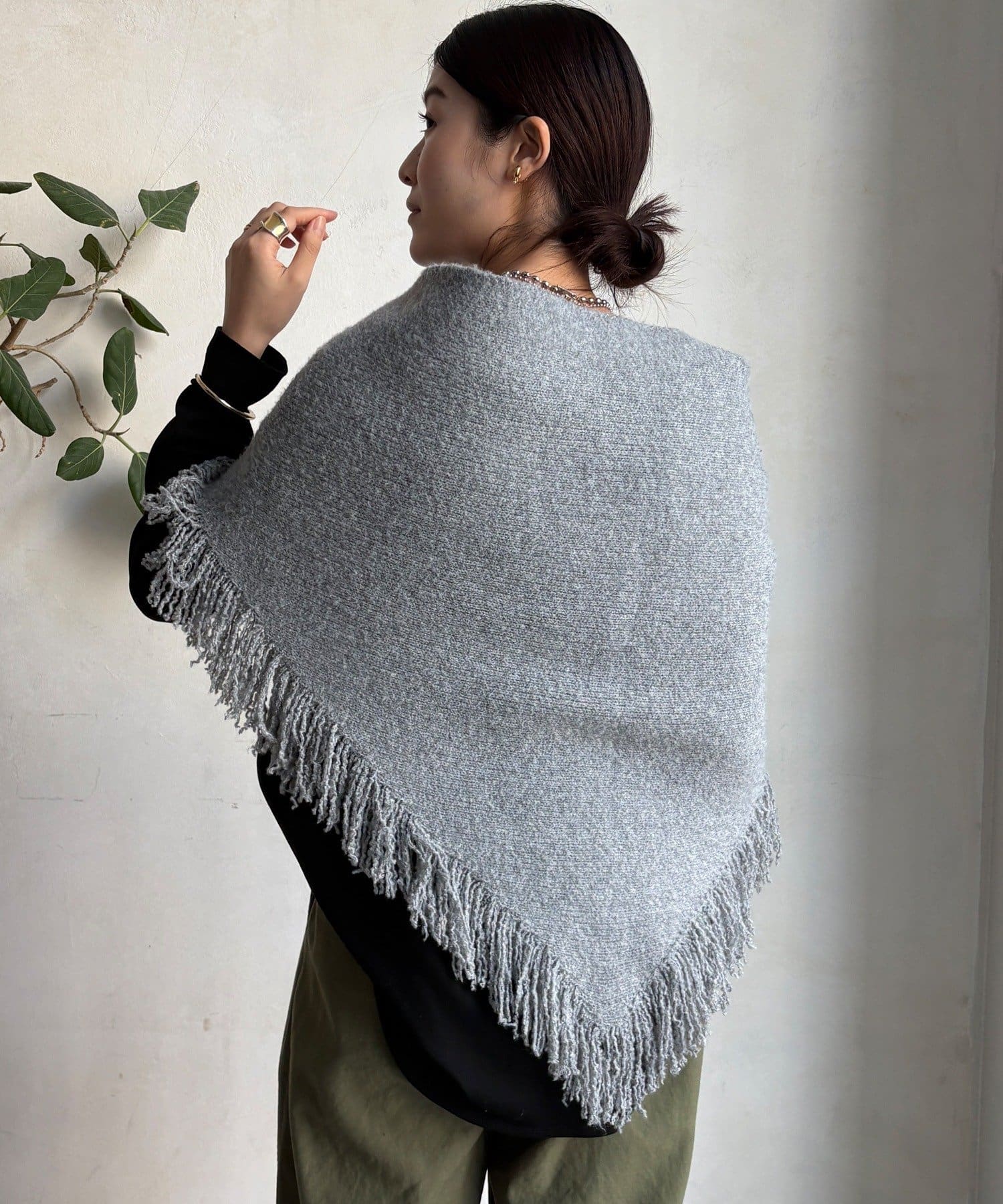 DOUDOU(ドゥドゥ) 【WEB限定】三角フリンジストール