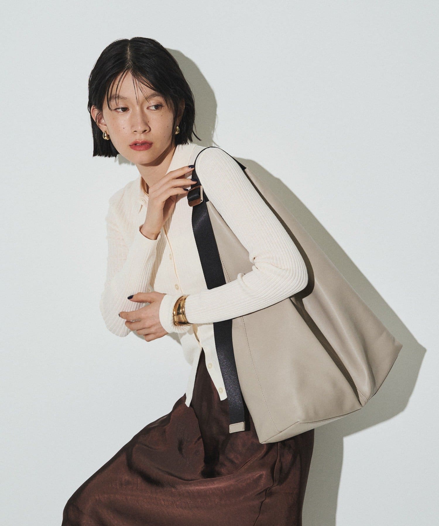 russet(ラシット) レザーホーボーバッグ L
