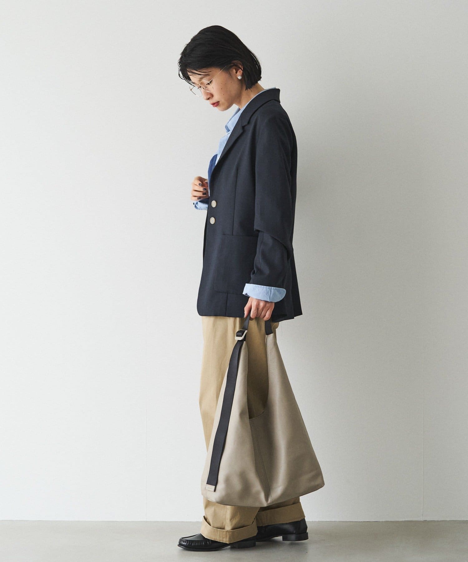 russet(ラシット) レザーホーボーバッグ L