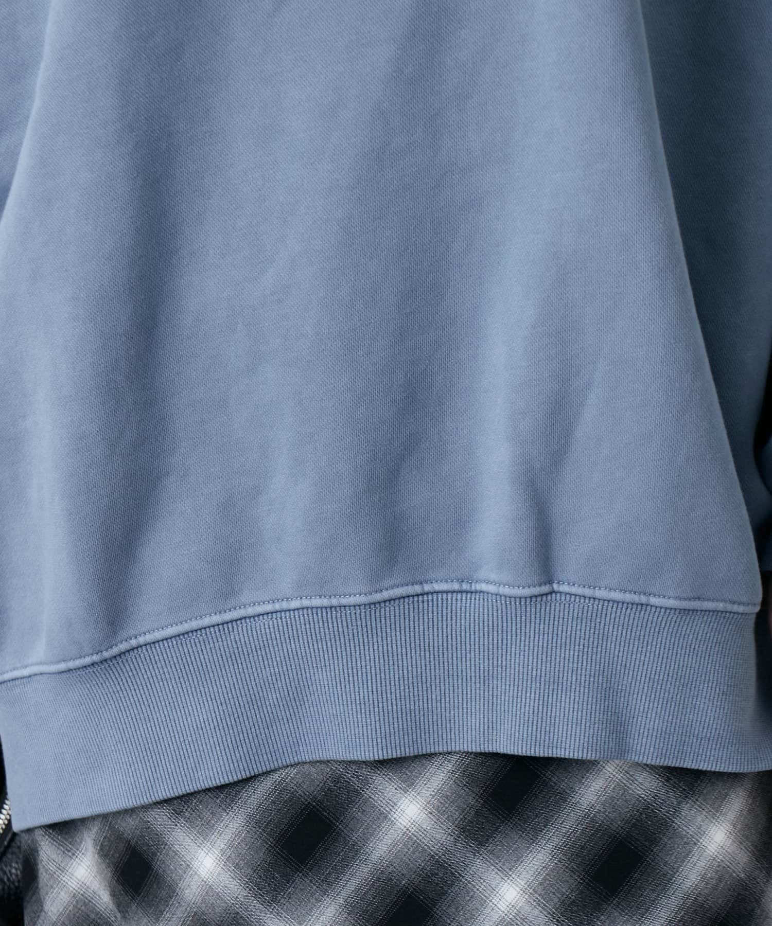 Lui's(ルイス) ピグメント加工ロゴスウェット