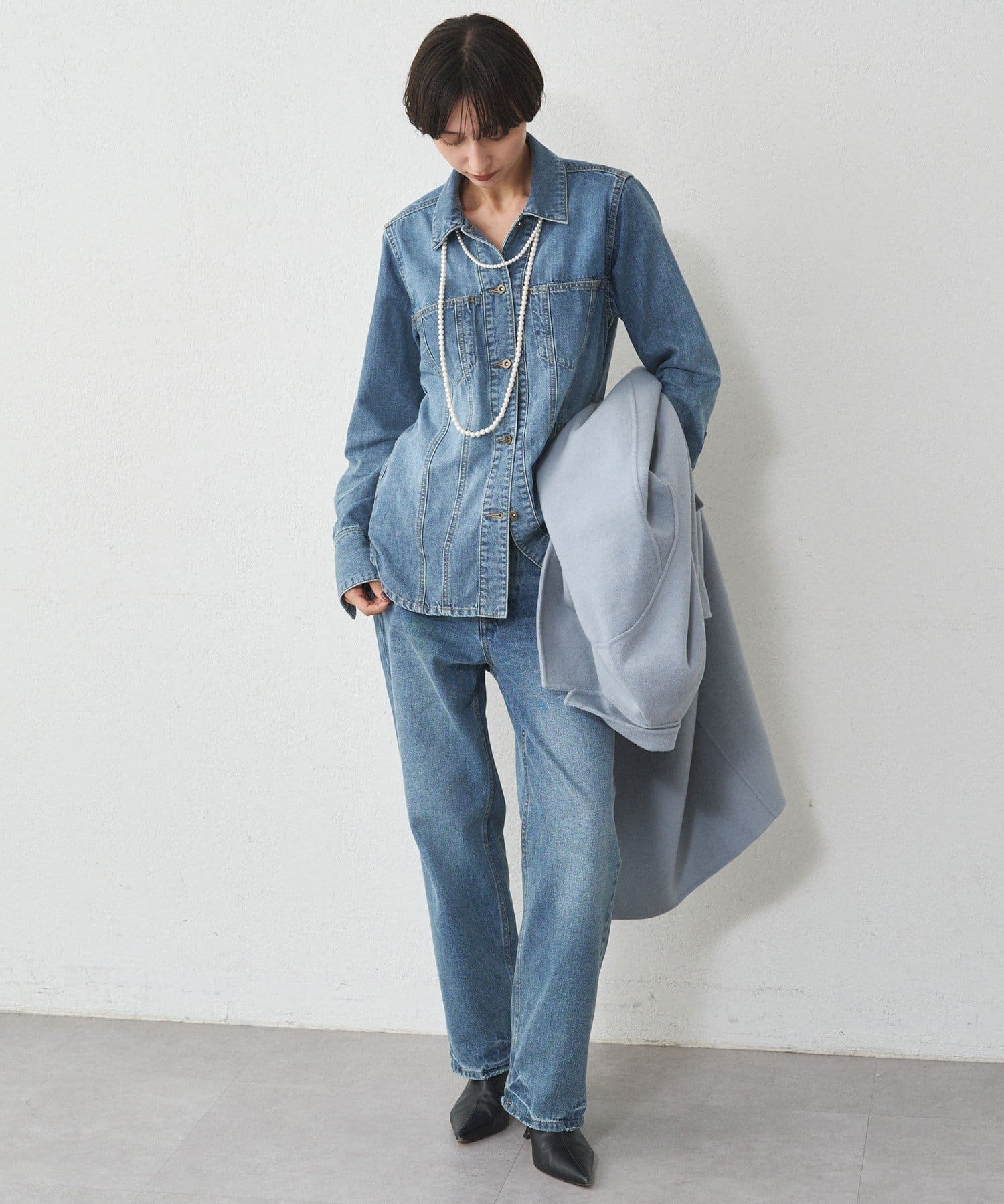 20周年限定】デニムシャツジャケット | LOUNGEDRESS(ラウンジ