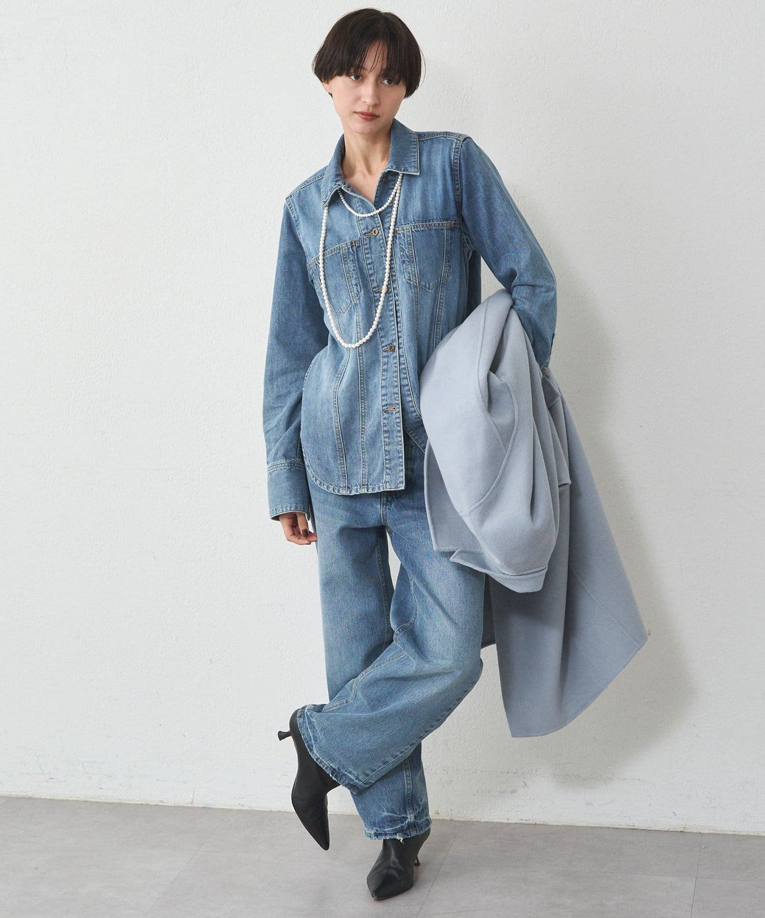 20周年限定】デニムシャツジャケット | LOUNGEDRESS(ラウンジ