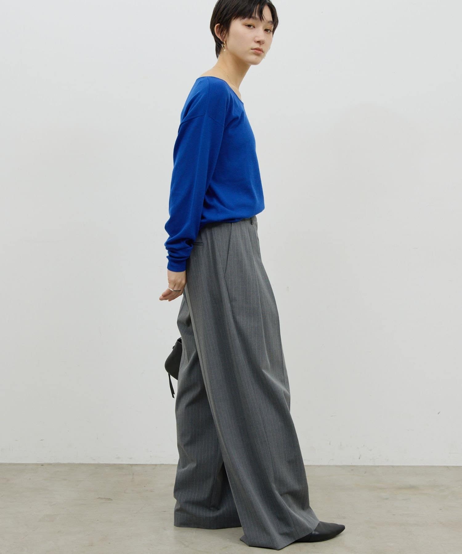 GALLARDAGALANTE(ガリャルダガランテ) 【新色BLU登場】【手洗い可】メリノウールニットプルオーバー