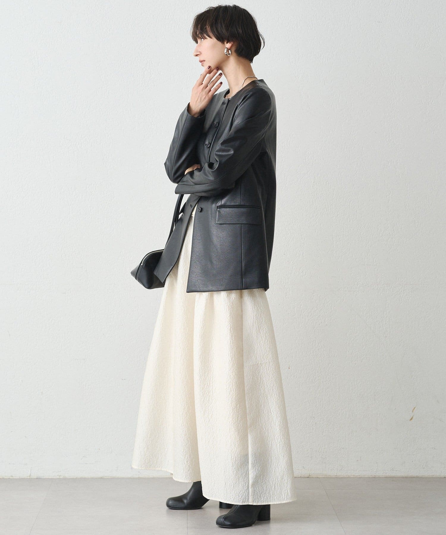 【限定値下】Loungedress フェイクレザージャケット 限定値下】Loungedress フェイクレザージャケット Loungedress
