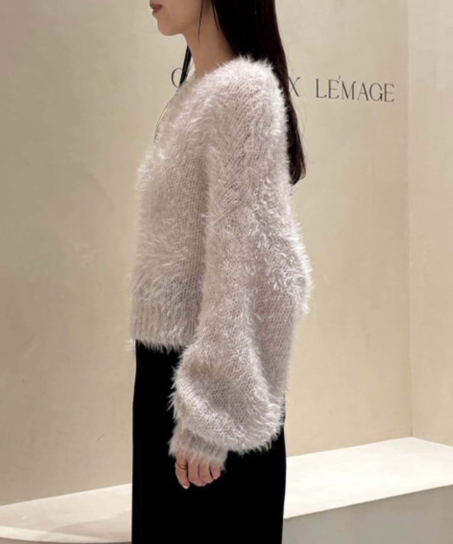 CAPRICIEUX LE'MAGE(カプリシュレマージュ) フェザーラウンドプルオーバー
