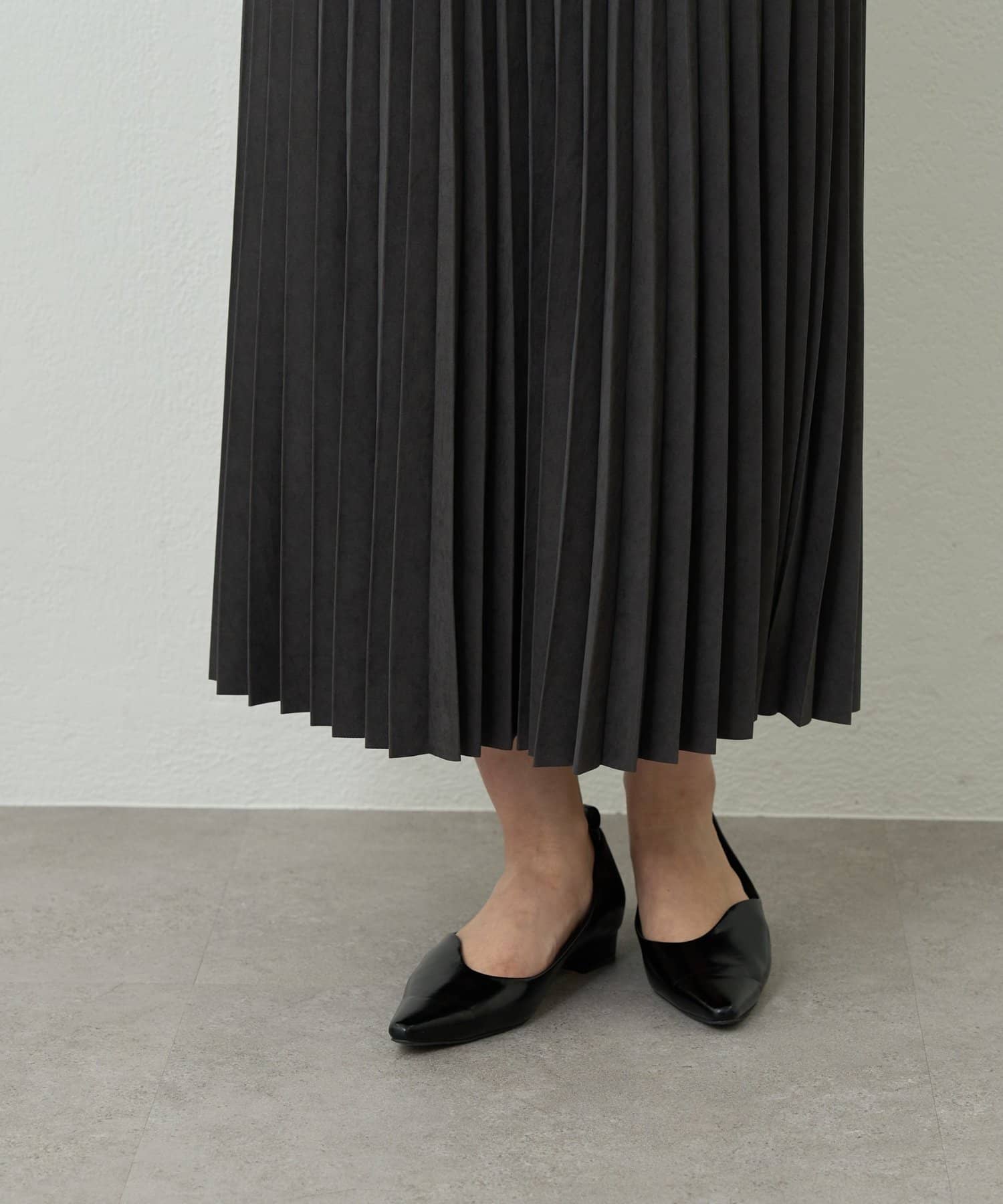 un dix cors(アンディコール) 《大人フェミニンなムードに》ピーチアコーディオンプリーツスカート