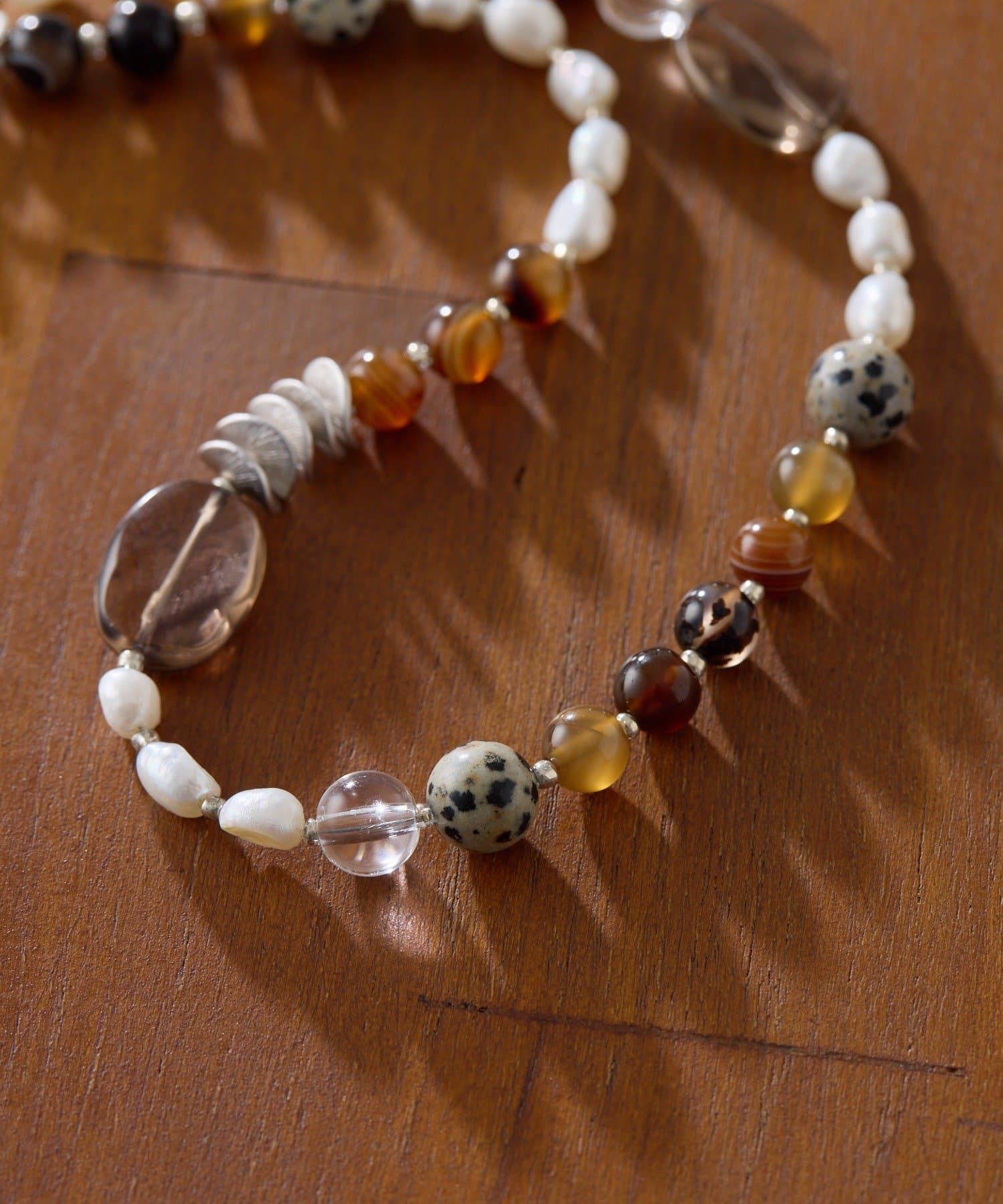 インフルエンサーuchida企画》天然石ハーモニーネックレス | ear