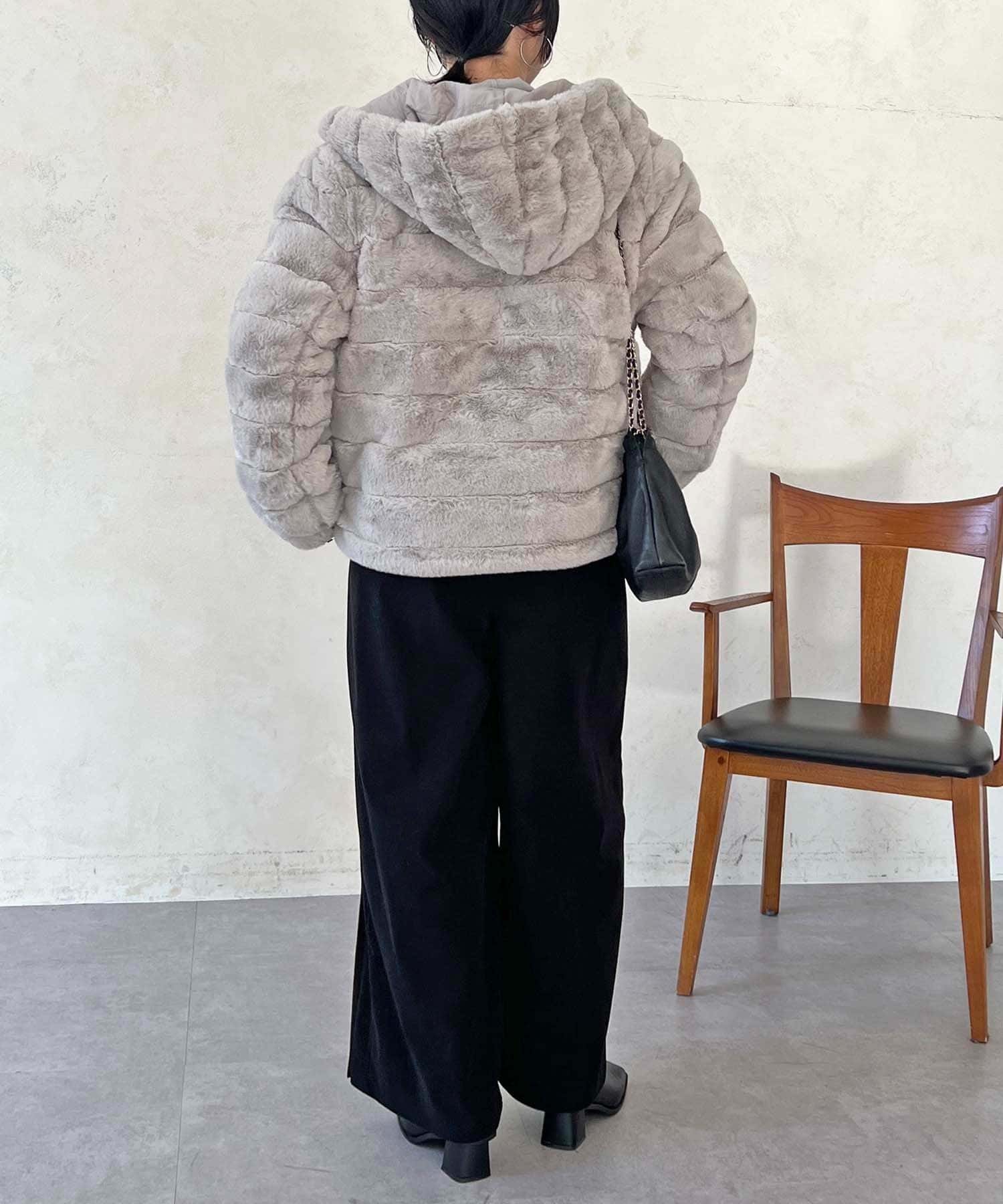 Croisiere(クロジエール) リバーシブルフェイクファージャケット