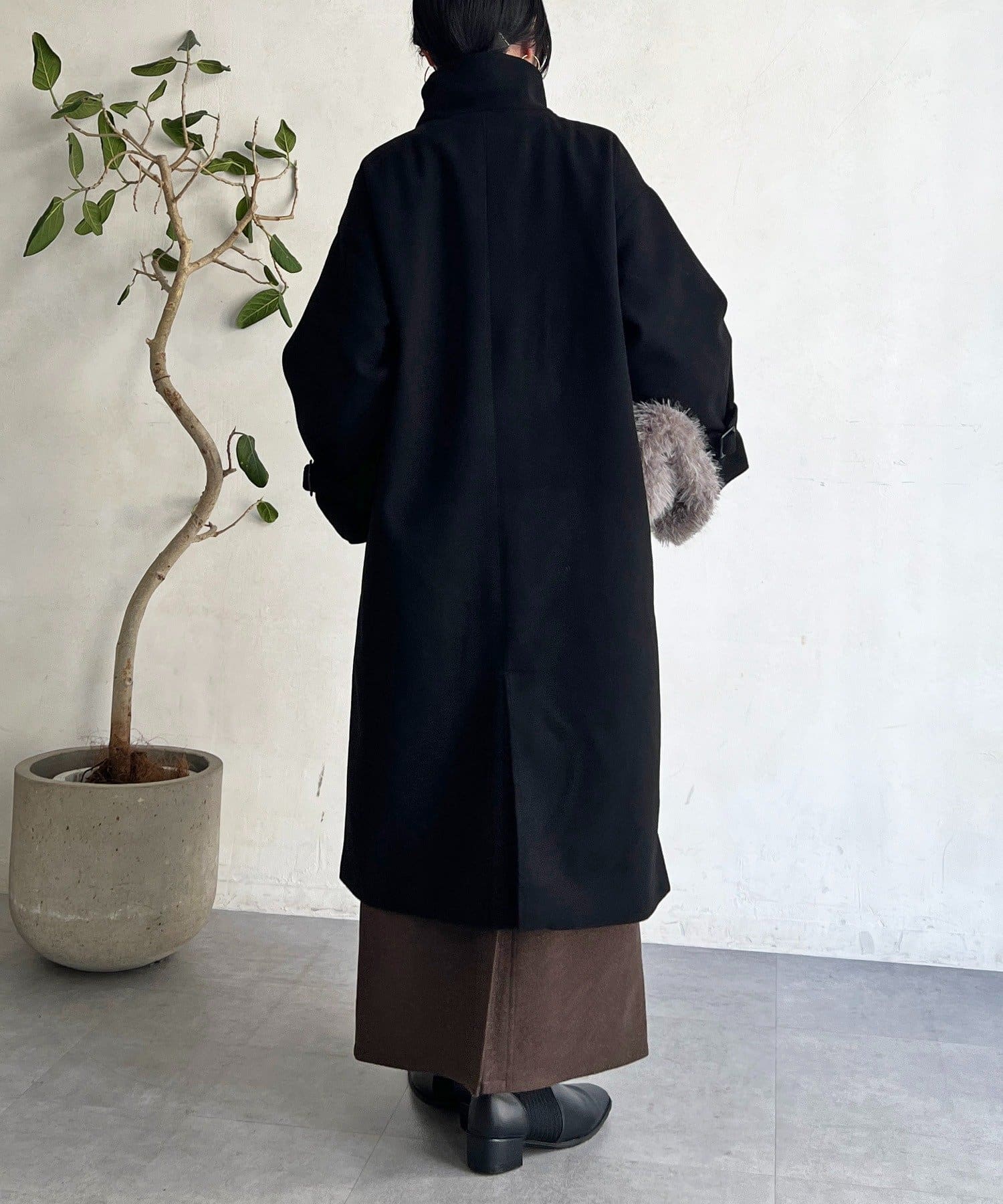 Croisiere(クロジエール) スタンドカラーロングコート