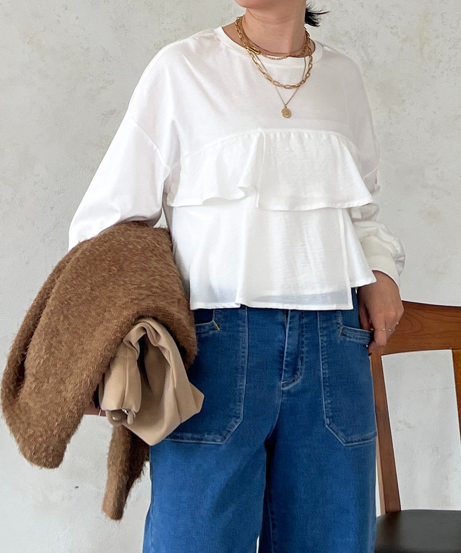 2WAYフリルカットソー | Croisiere(クロジエール)レディース