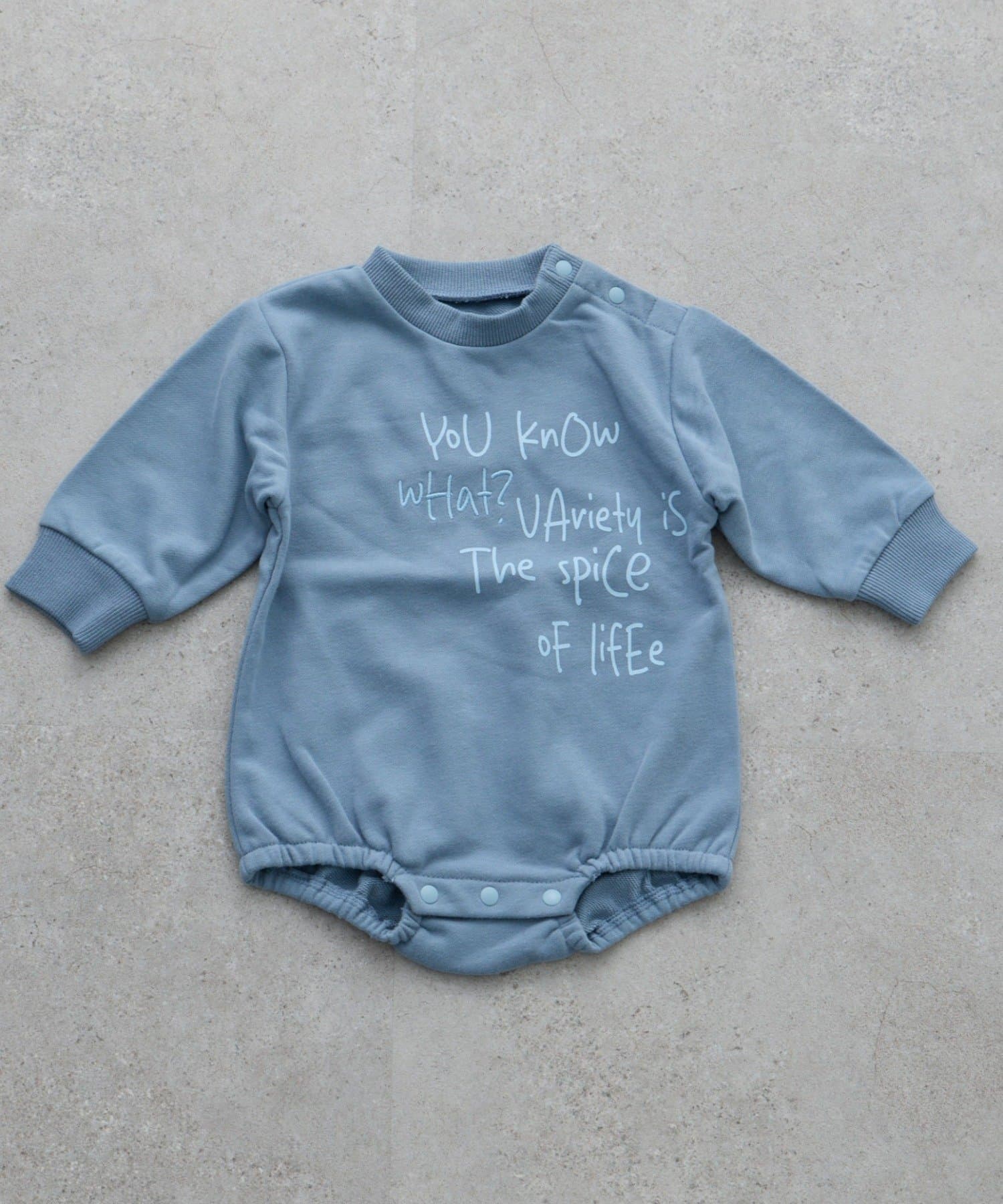 CIAOPANIC TYPY(チャオパニックティピー) 【BABY】ポイントロゴ刺繍スウェットロンパース