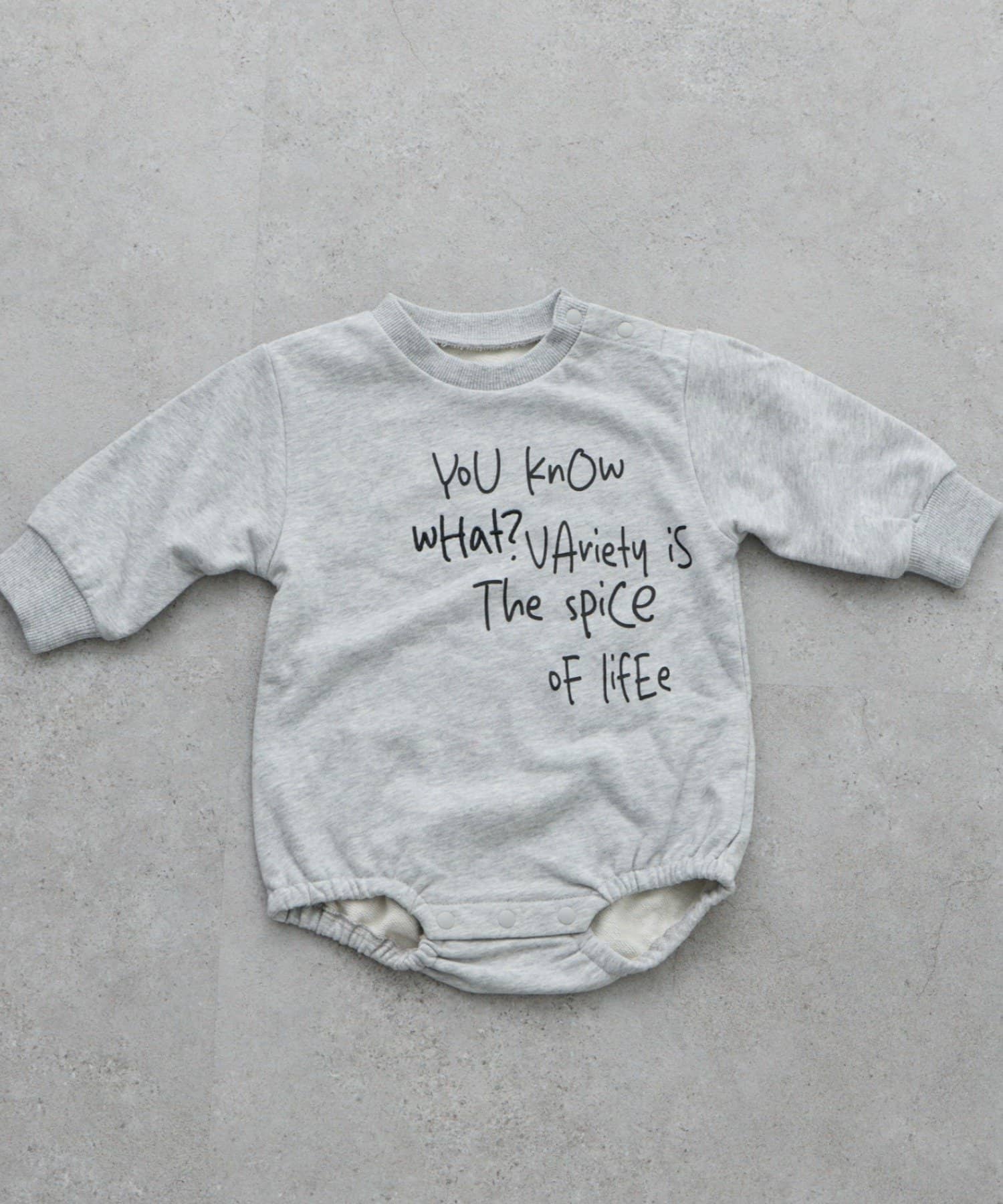 CIAOPANIC TYPY(チャオパニックティピー) 【BABY】ポイントロゴ刺繍スウェットロンパース