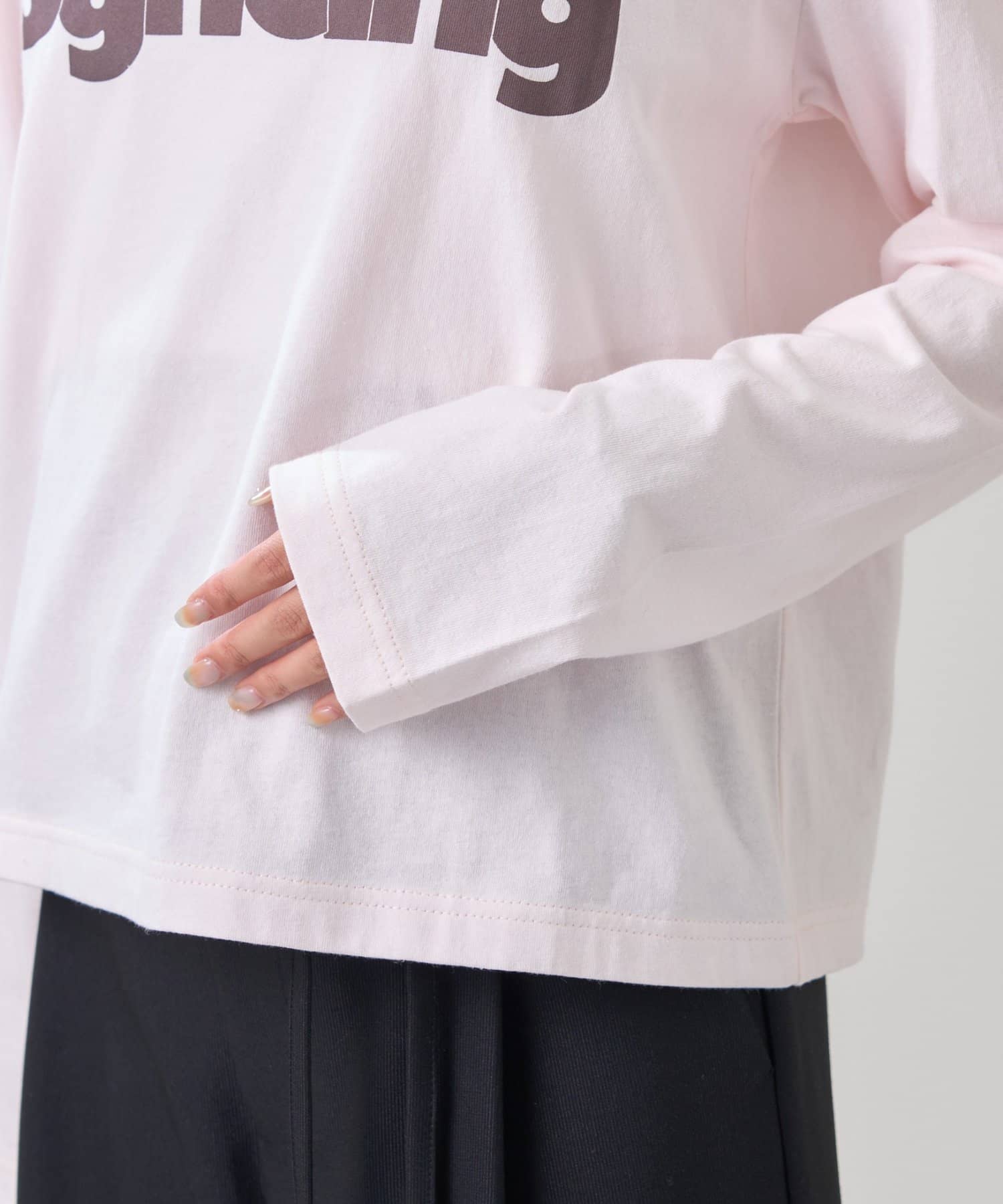 mystic(ミスティック) ロゴチビロングTシャツ
