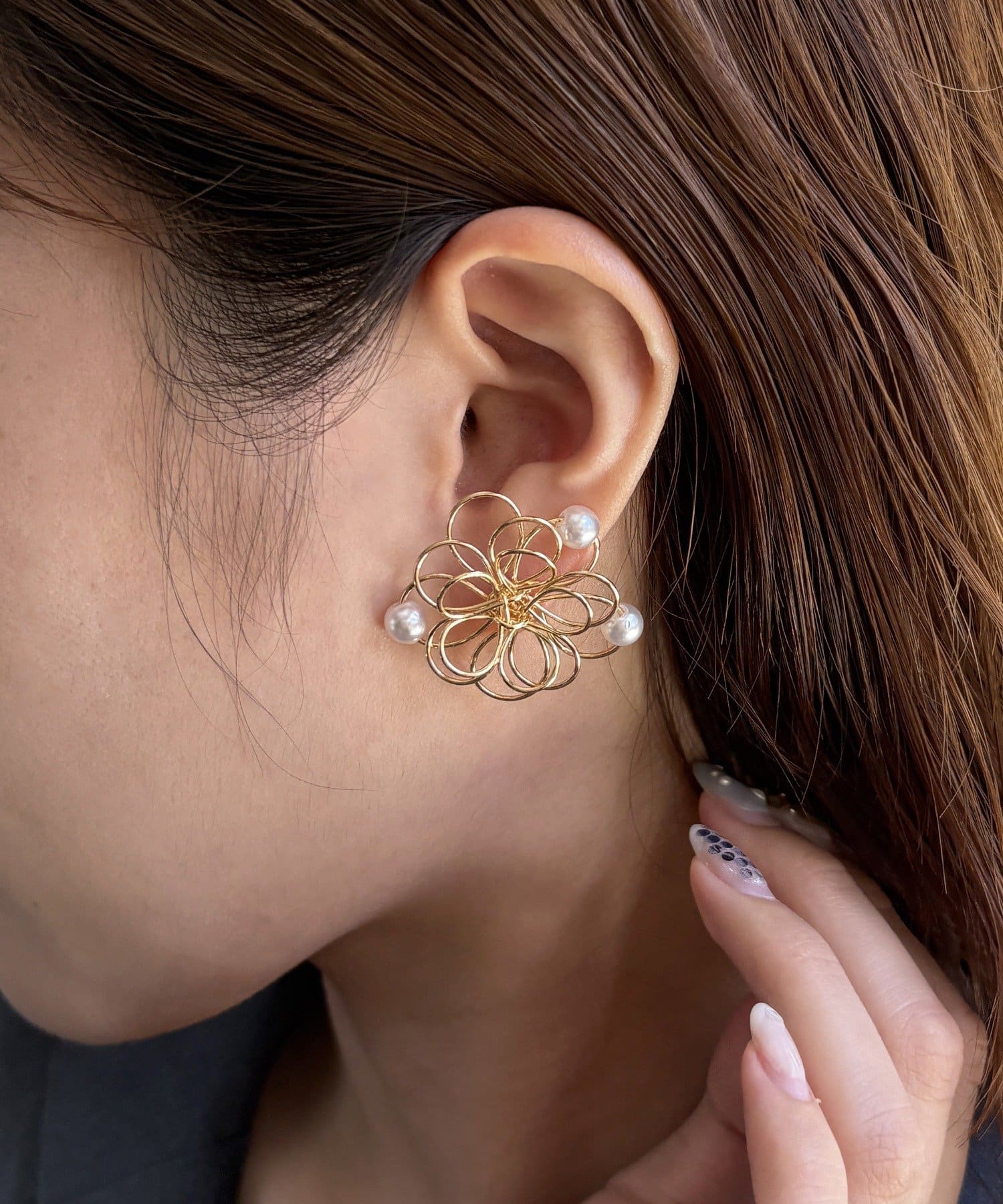 Lattice(ラティス) フラワーピアス