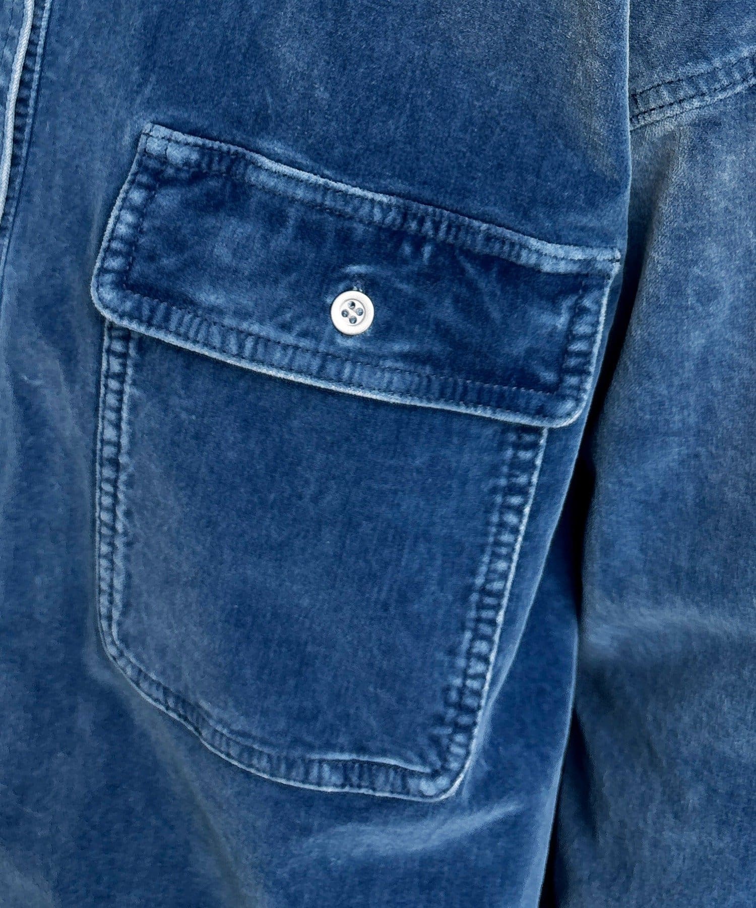 DOUDOU(ドゥドゥ) 別珍デニムシャツ