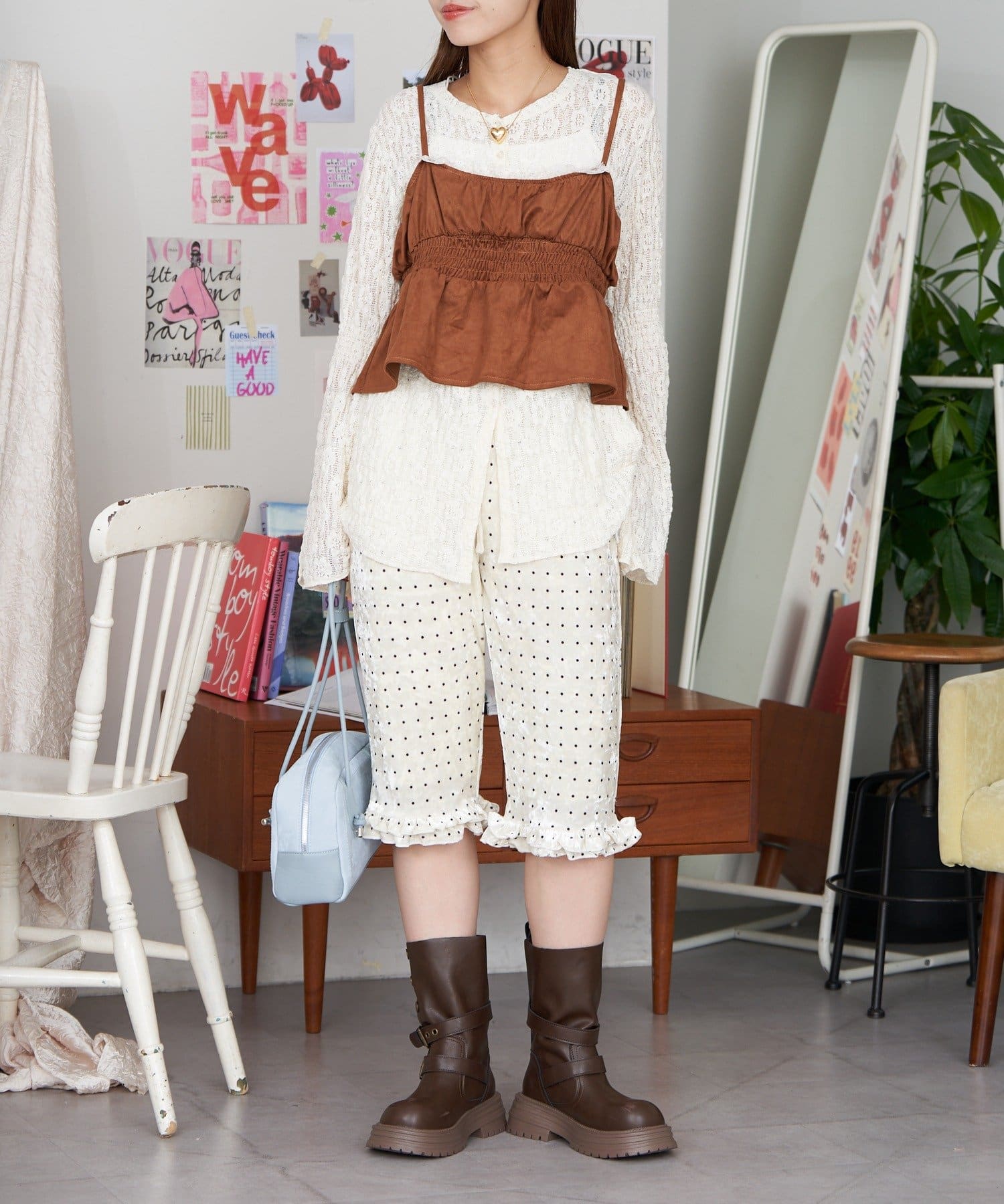 CIAOPANIC(チャオパニック) 【neutral by ciaopanic】厚底ベルト付ブーツ