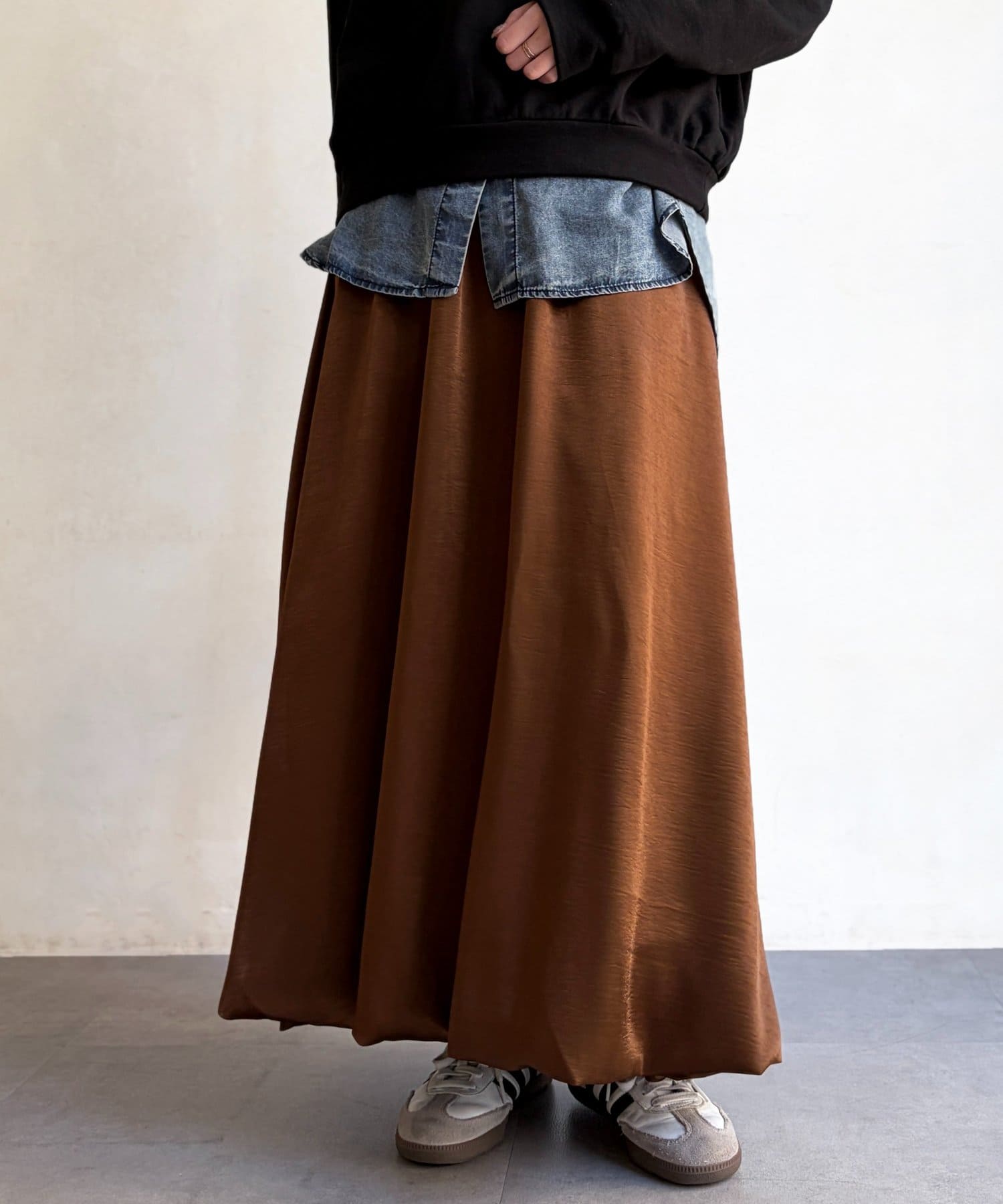 Chez toi(シェトワ) サテンバルーンスカート