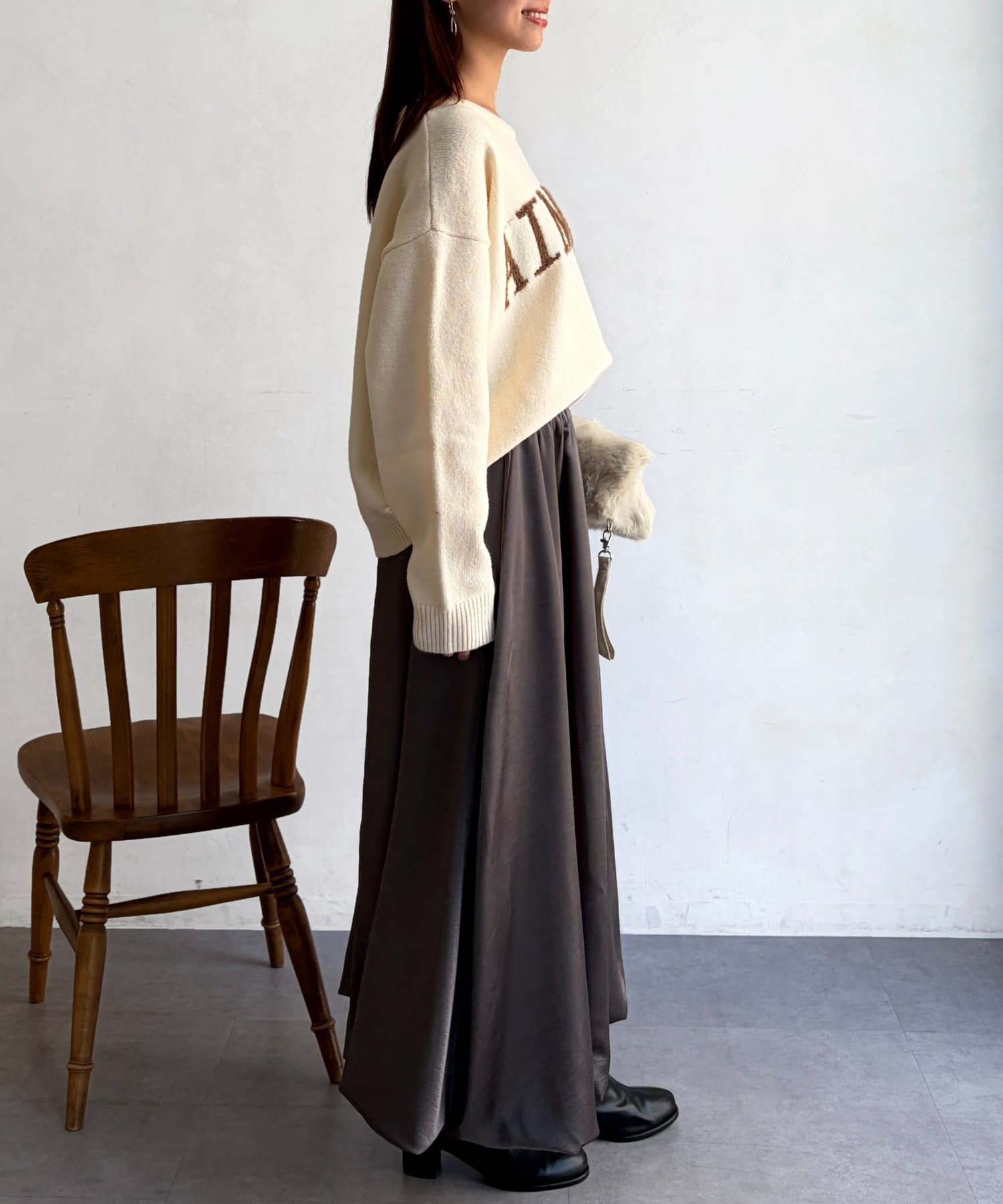 Chez toi(シェトワ) サテンバルーンスカート