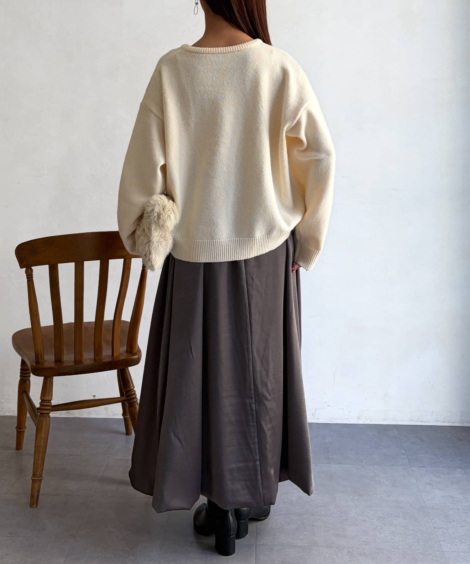 Chez toi(シェトワ) サテンバルーンスカート