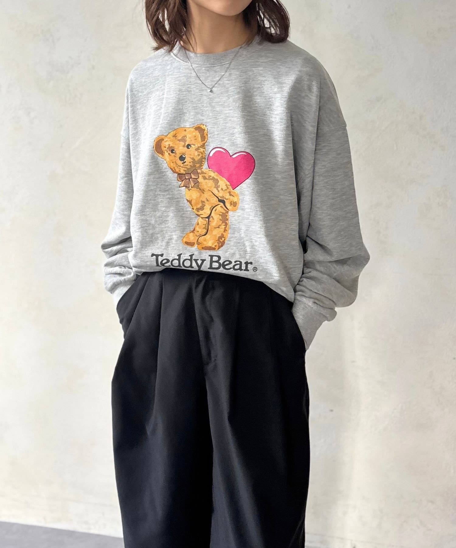 LOCUST(ローカスト) 【Teddy】ハートクマプリントスウェット
