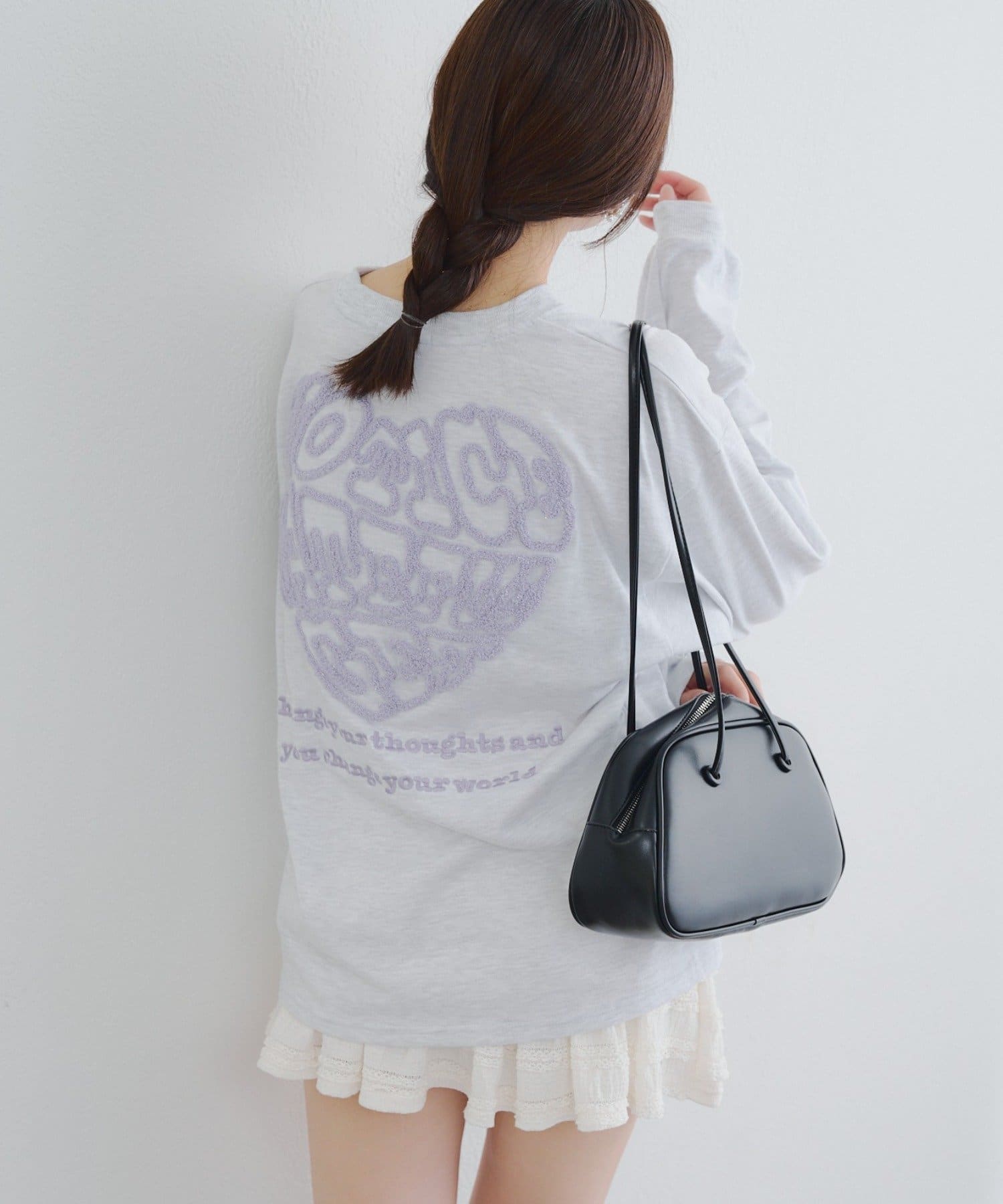 NICE CLAUP / OLIVE des OLIVE OUTLET(ナイスクラップ  / オリーブ デ オリーブ アウトレット) 【RMAF】ラメ相良ハートロンT