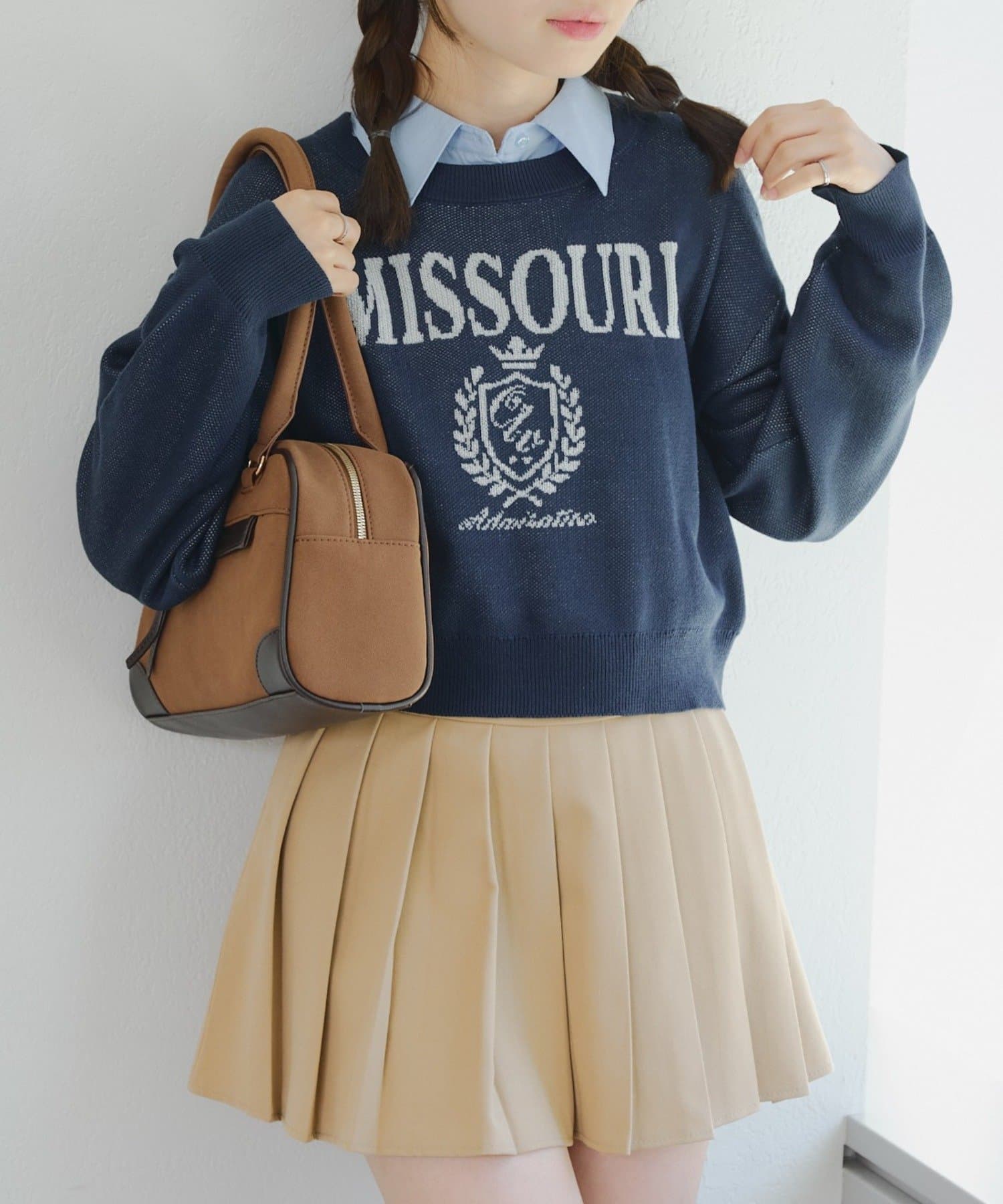 NICE CLAUP / OLIVE des OLIVE OUTLET(ナイスクラップ  / オリーブ デ オリーブ アウトレット) 【RMAF】ドッキングロゴニット
