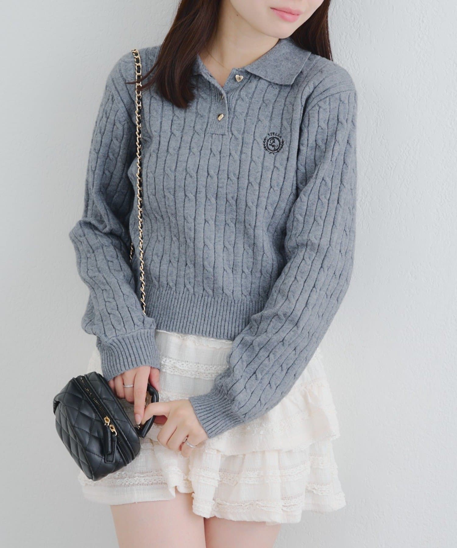 NICE CLAUP / OLIVE des OLIVE OUTLET(ナイスクラップ  / オリーブ デ オリーブ アウトレット) BASICポロニット