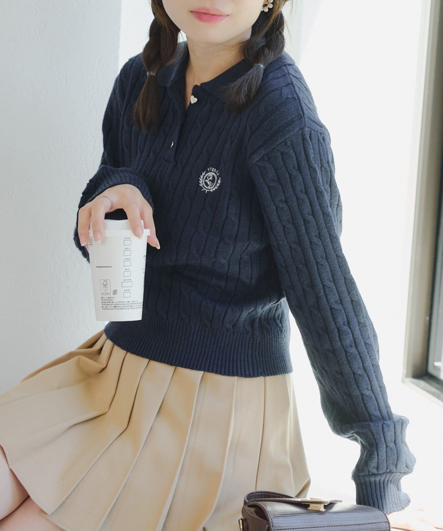 NICE CLAUP / OLIVE des OLIVE OUTLET(ナイスクラップ  / オリーブ デ オリーブ アウトレット) BASICポロニット