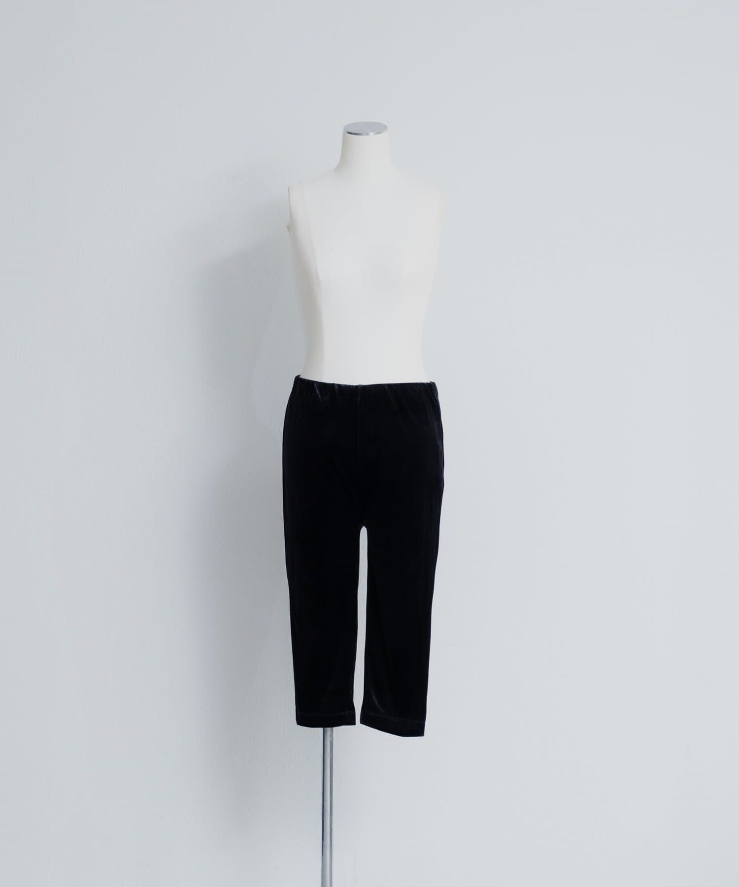 Pasterip(パセリ) Triacetate velour bike shorts