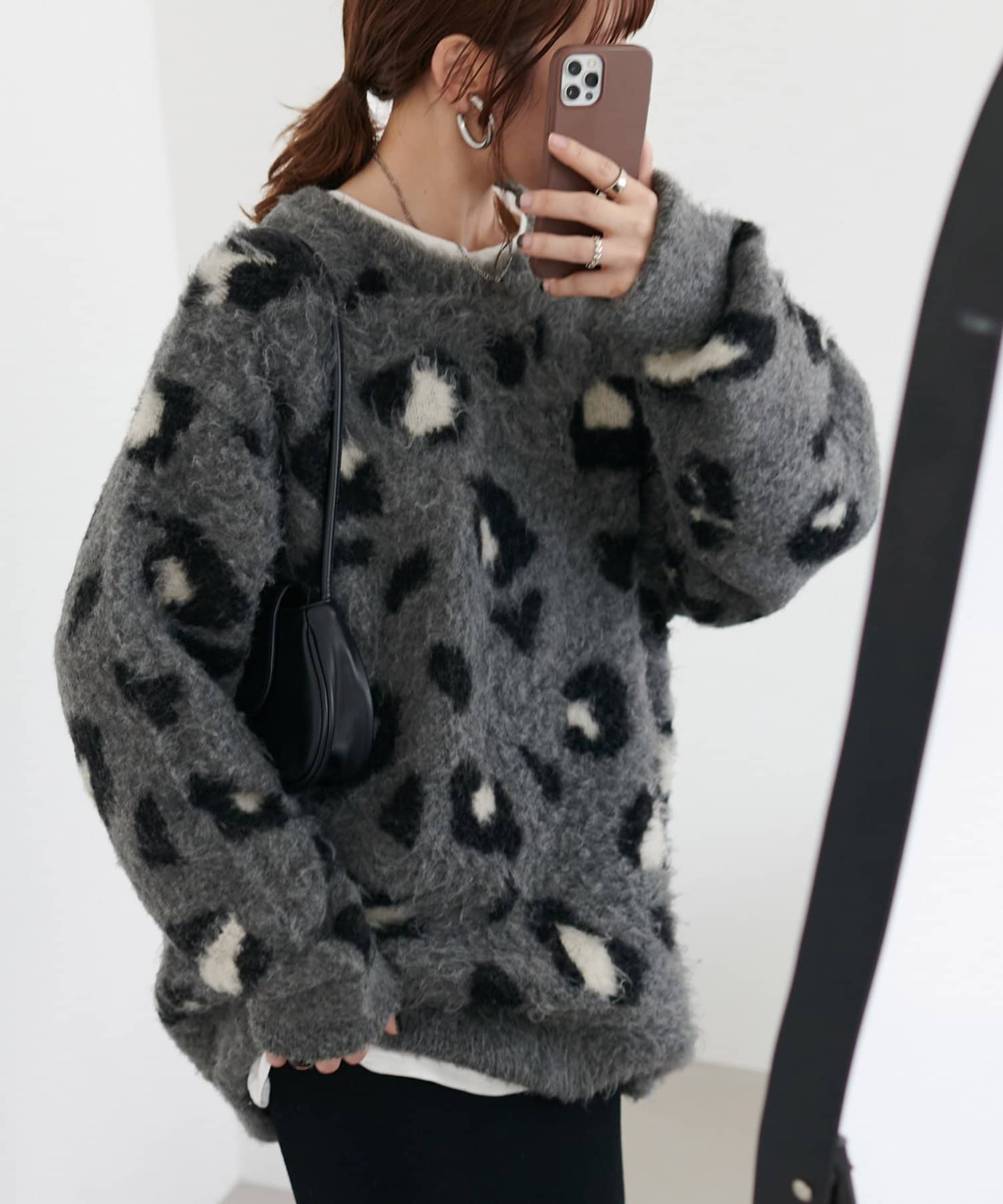 DISCOAT(ディスコート) 【ユニセックス/WEB限定】ダブルジャガードアニマル柄ニット