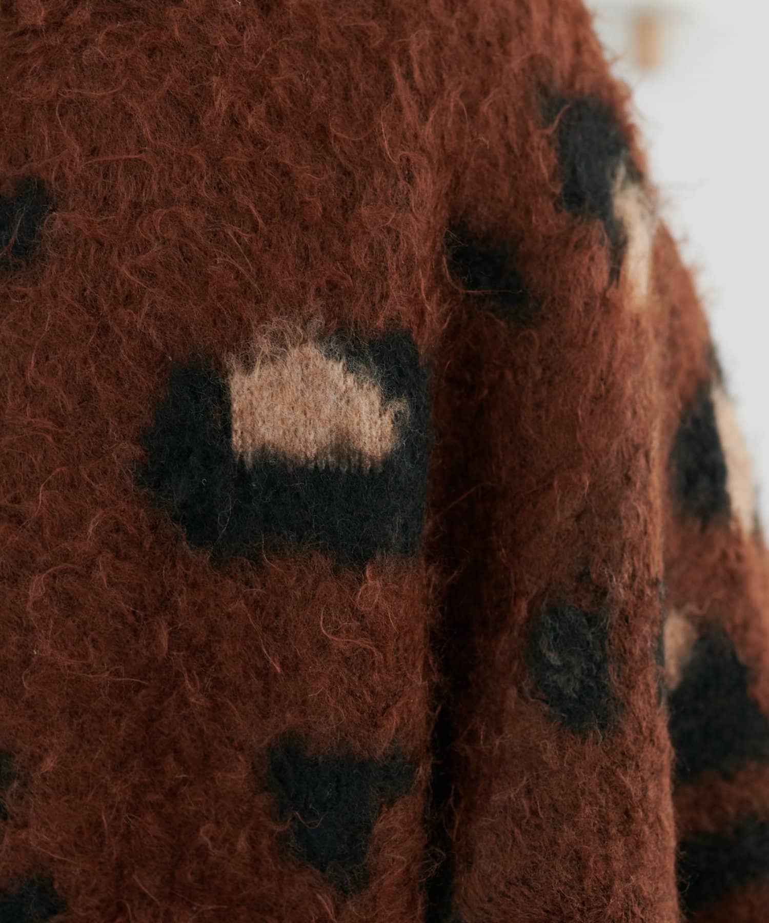 DISCOAT(ディスコート) 【ユニセックス/WEB限定】ダブルジャガードアニマル柄ニット