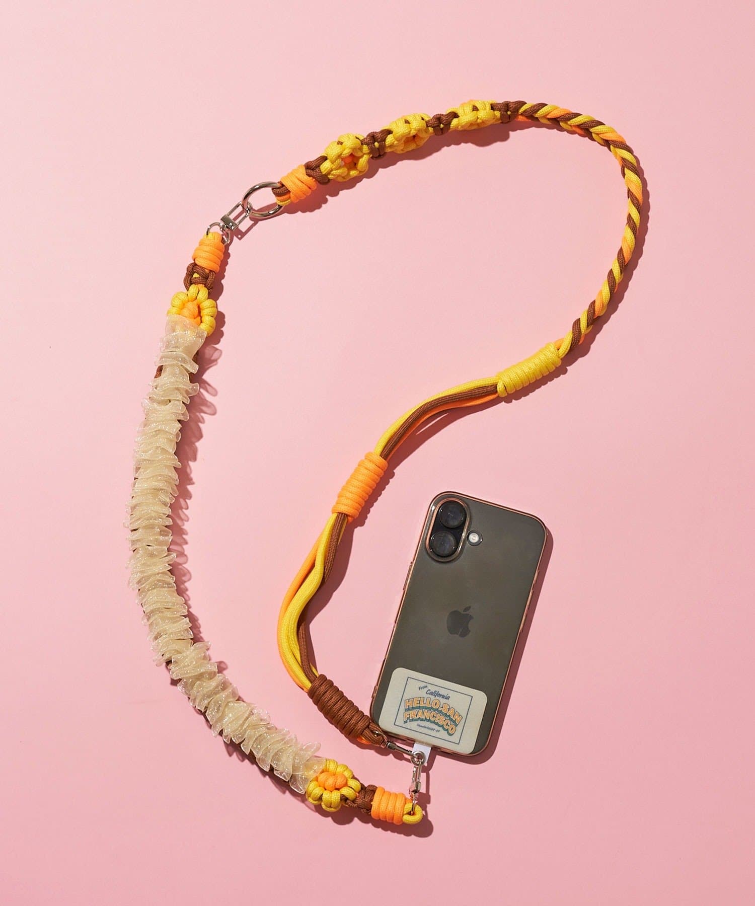 CIAOPANIC(チャオパニック) 【HELLO.SANFRANCISCO/ハローサンフランシスコ】2wayカラフルコードスマホショルダー