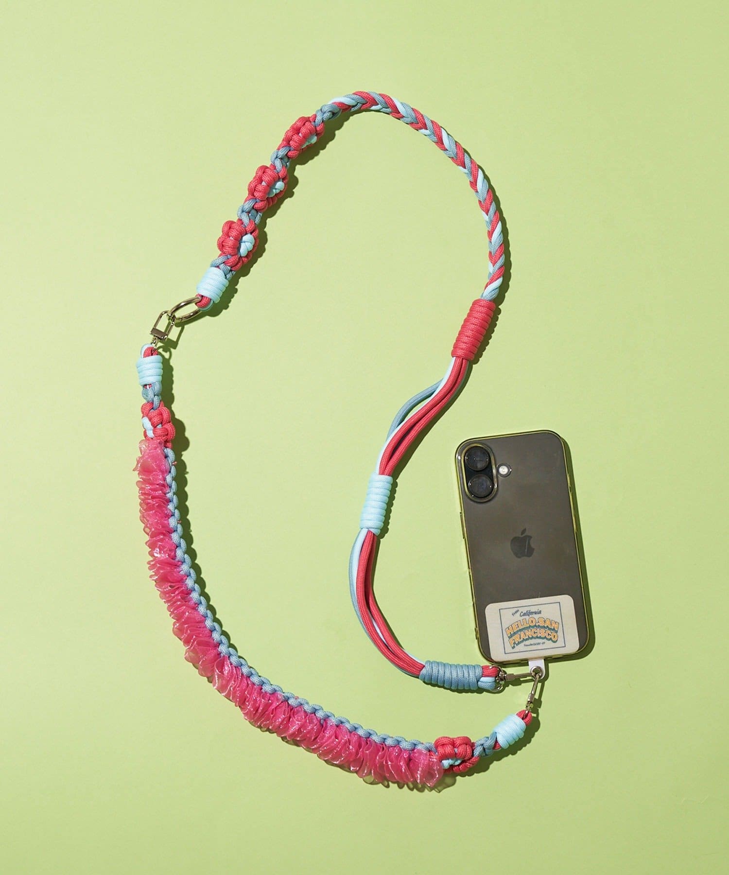 CIAOPANIC(チャオパニック) 【HELLO.SANFRANCISCO/ハローサンフランシスコ】2wayカラフルコードスマホショルダー