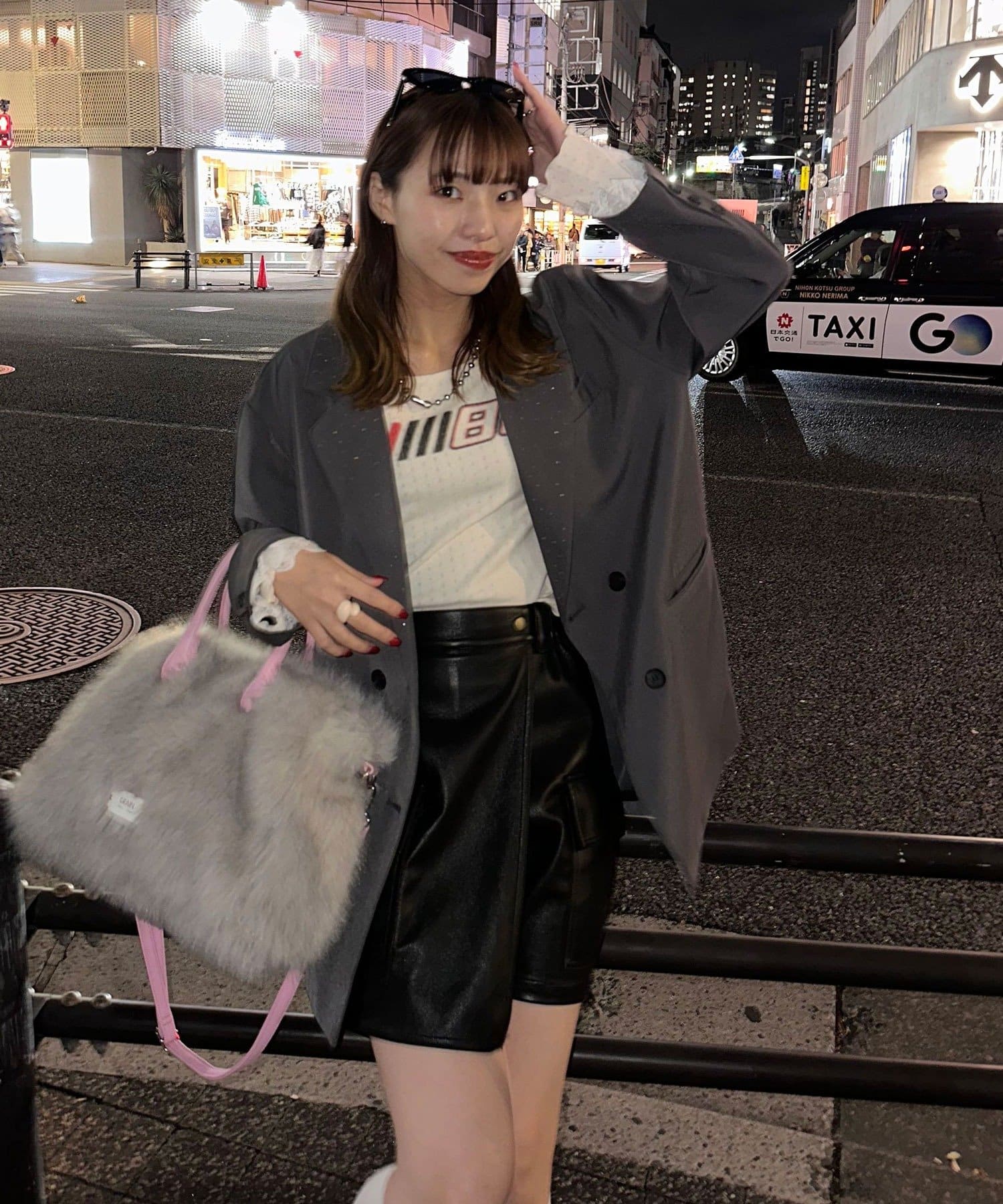 CIAOPANIC(チャオパニック) 【あみ(＠a.m.6.43)企画】ラメドットレーステーラードジャケット