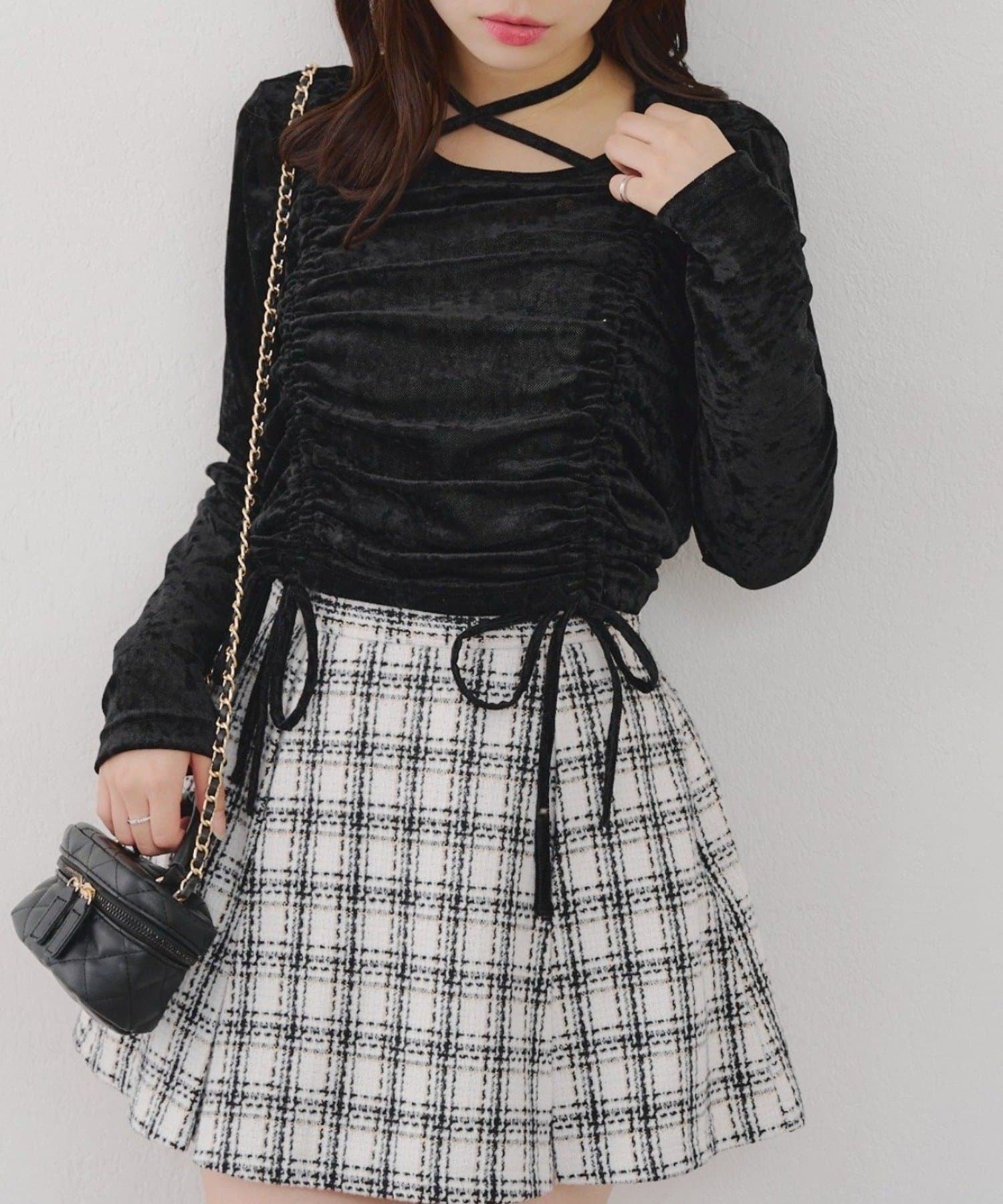 NICE CLAUP / OLIVE des OLIVE OUTLET(ナイスクラップ  / オリーブ デ オリーブ アウトレット) チョーカー付ドロストPO