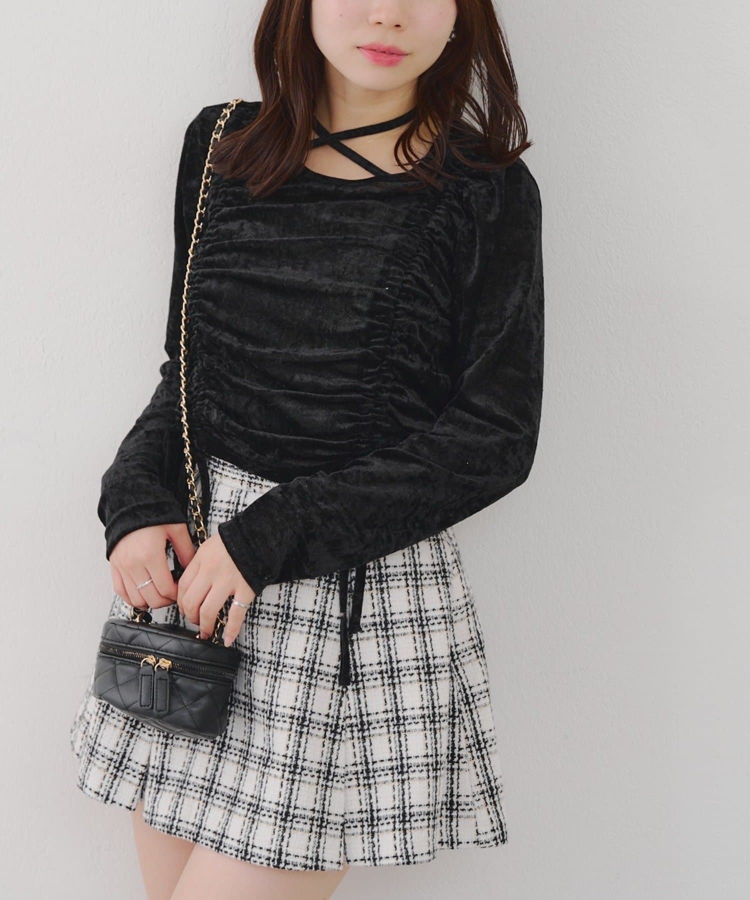 NICE CLAUP / OLIVE des OLIVE OUTLET(ナイスクラップ  / オリーブ デ オリーブ アウトレット) チョーカー付ドロストPO