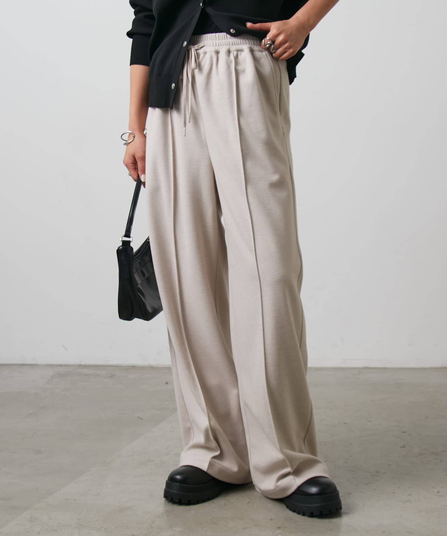 COLONY 2139(コロニー トゥーワンスリーナイン) ウールライクジャージーイージーパンツ