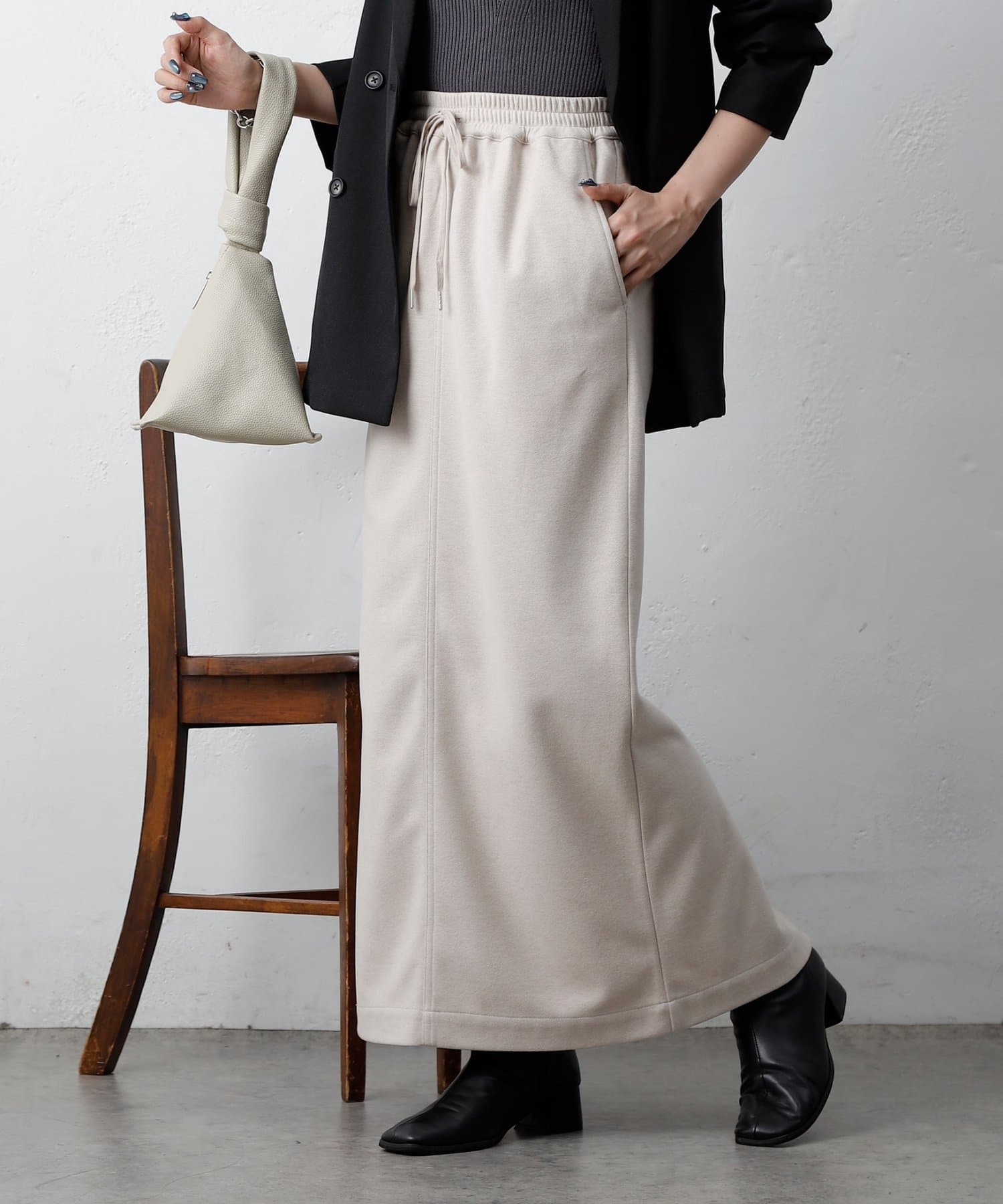 COLONY 2139(コロニー トゥーワンスリーナイン) ウールライクジャージーイージースカート