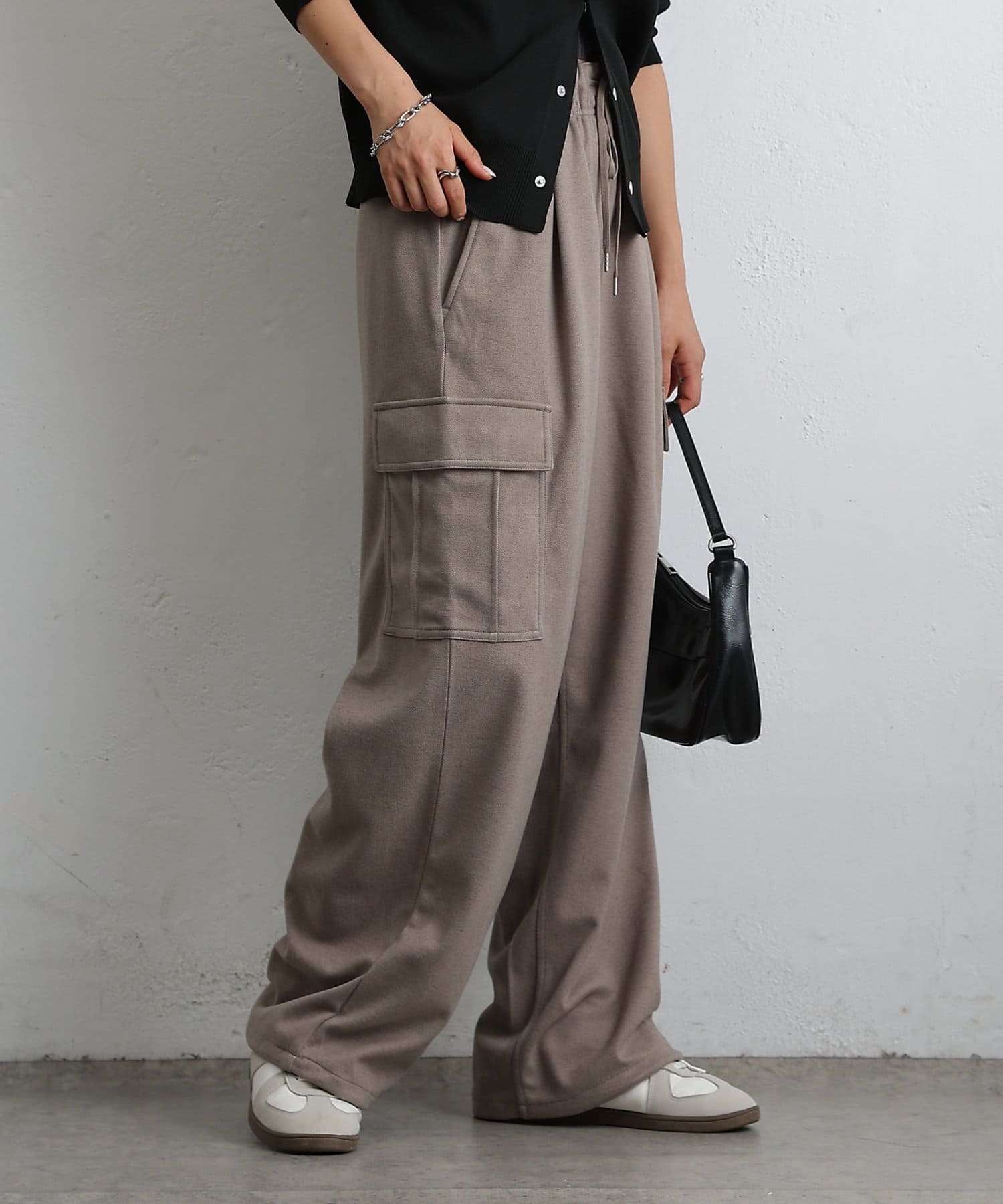 COLONY 2139(コロニー トゥーワンスリーナイン) ウールライクジャージーカーゴパンツ