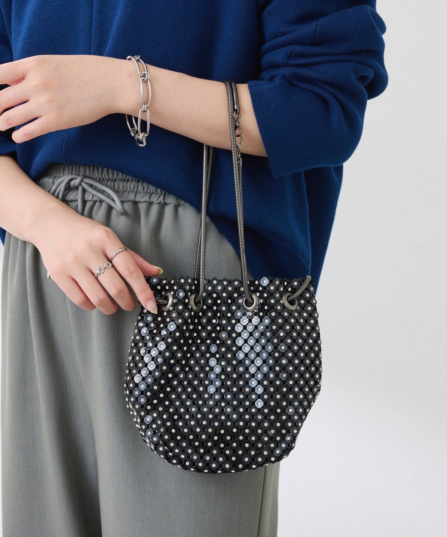 COLLAGE GALLARDAGALANTE(コラージュ ガリャルダガランテ) 【PAPILLONNER/パピヨネ】スパンコールミニバッグ/オケージョン