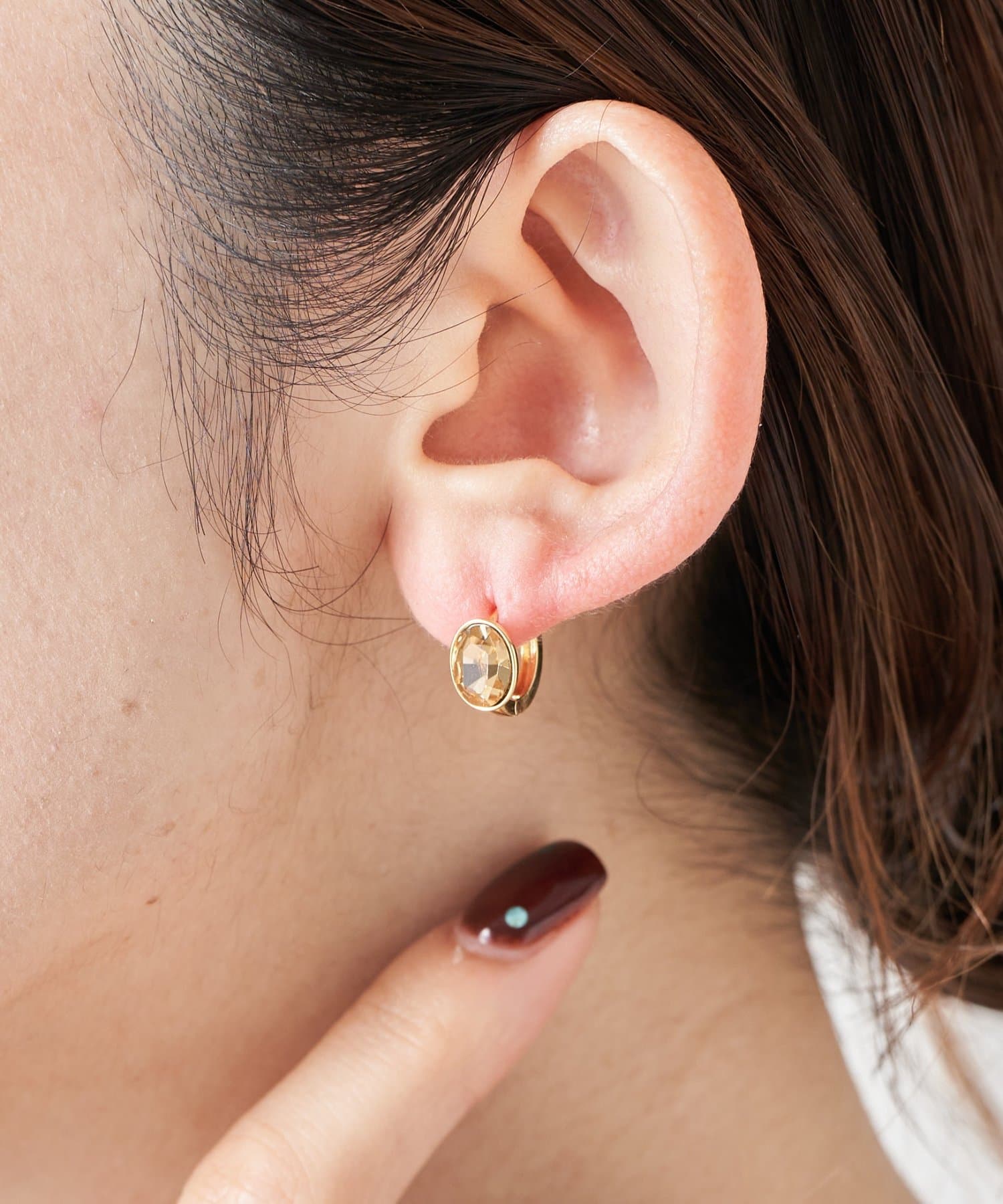 COLLAGE GALLARDAGALANTE(コラージュ ガリャルダガランテ) 【PAPILLONNER/パピヨネ】クリアストーンピアス