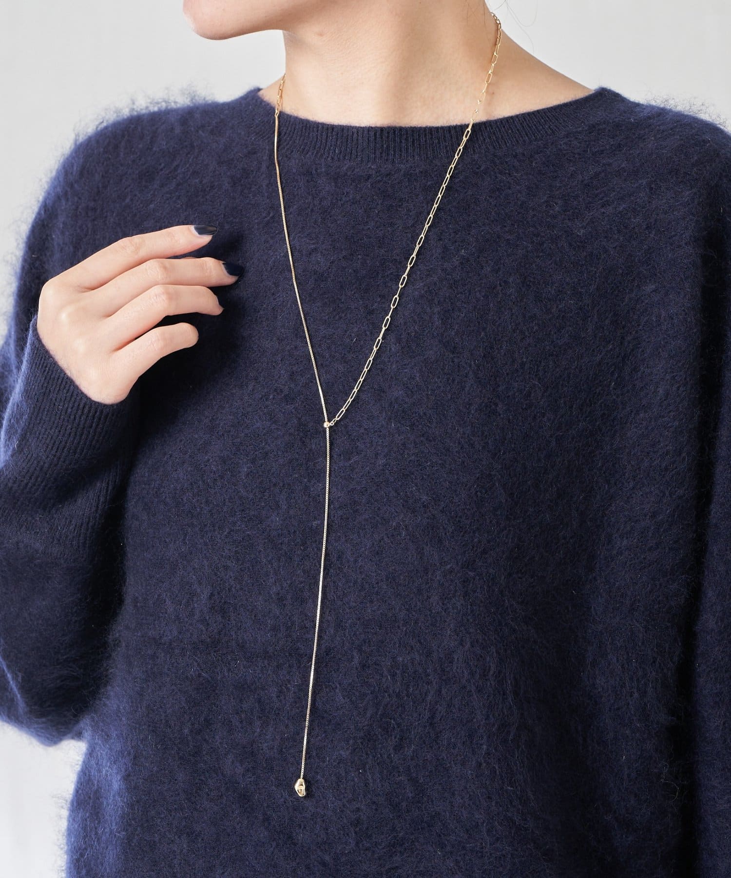 COLLAGE GALLARDAGALANTE(コラージュ ガリャルダガランテ) 【PAPILLONNER/パピヨネ】チェーンコンビY字ネックレス