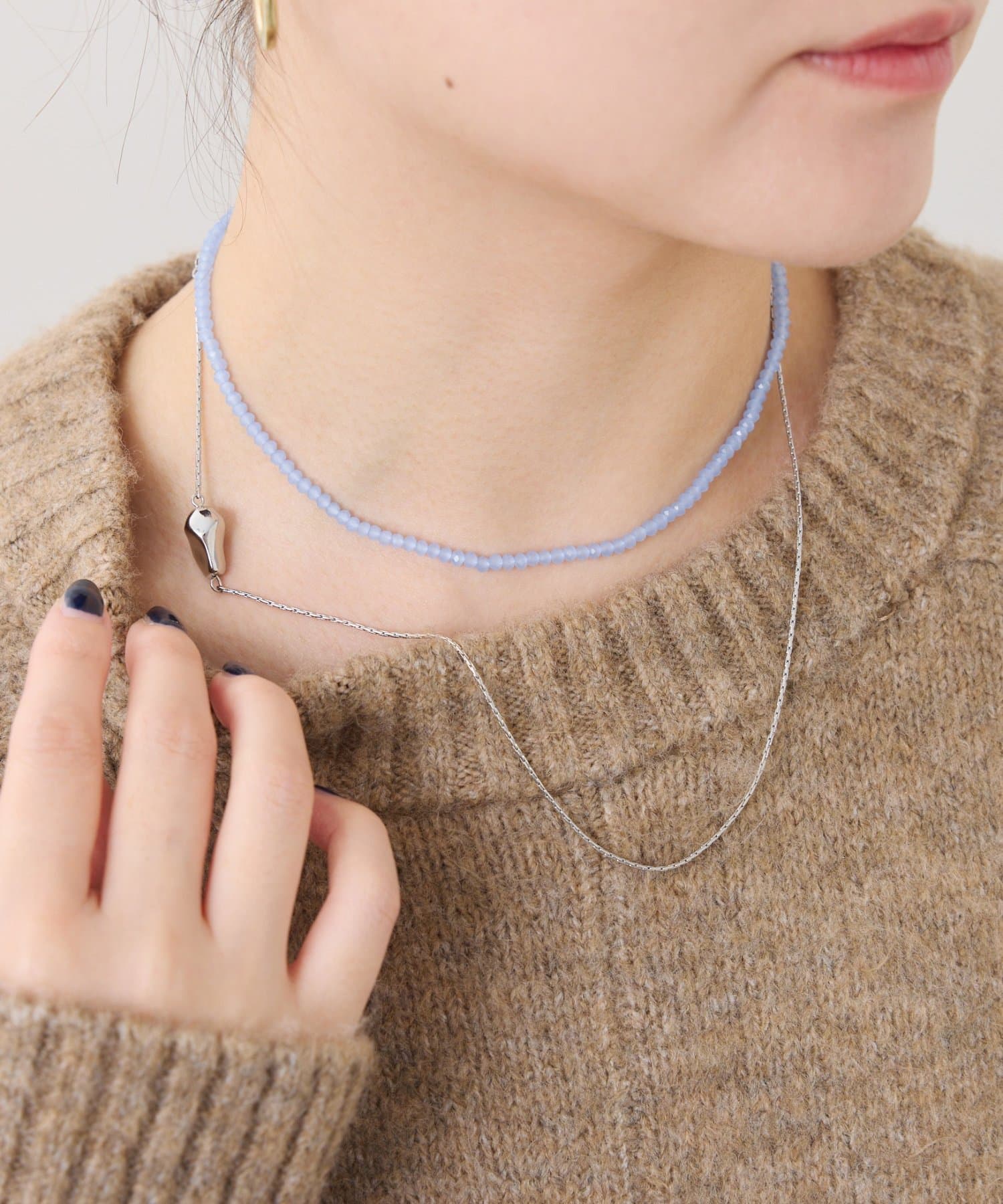 COLLAGE GALLARDAGALANTE(コラージュ ガリャルダガランテ) 【PAPILLONNER/パピヨネ】ビーズ2WAYネックレス