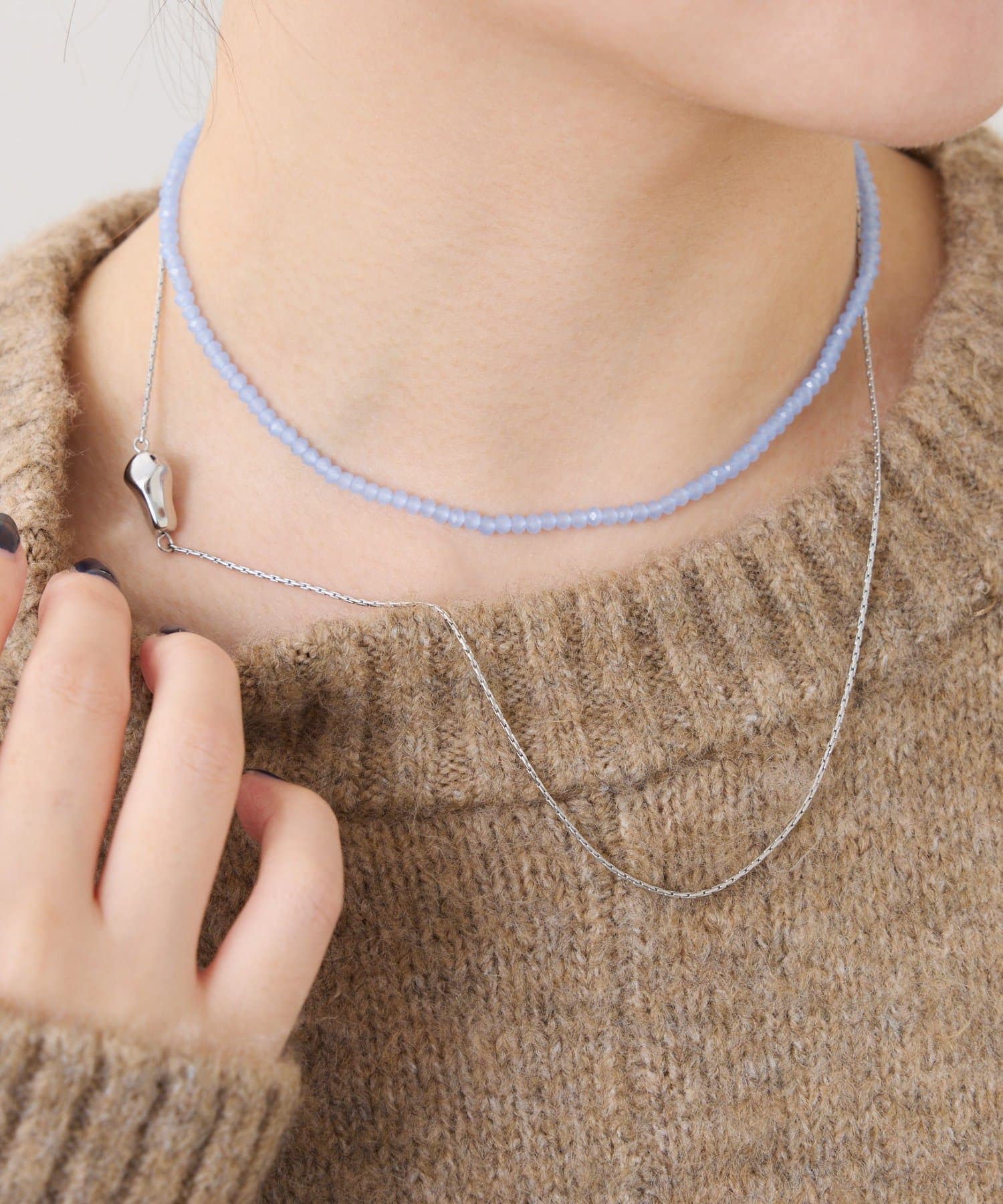 COLLAGE GALLARDAGALANTE(コラージュ ガリャルダガランテ) 【PAPILLONNER/パピヨネ】ビーズ2WAYネックレス