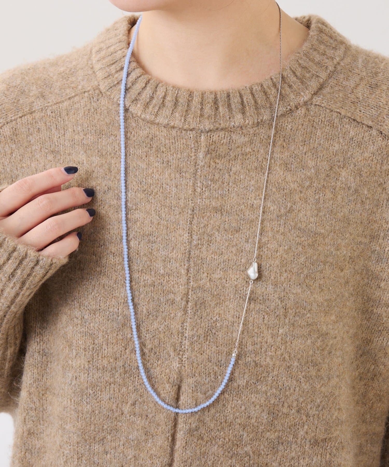 COLLAGE GALLARDAGALANTE(コラージュ ガリャルダガランテ) 【PAPILLONNER/パピヨネ】ビーズ2WAYネックレス