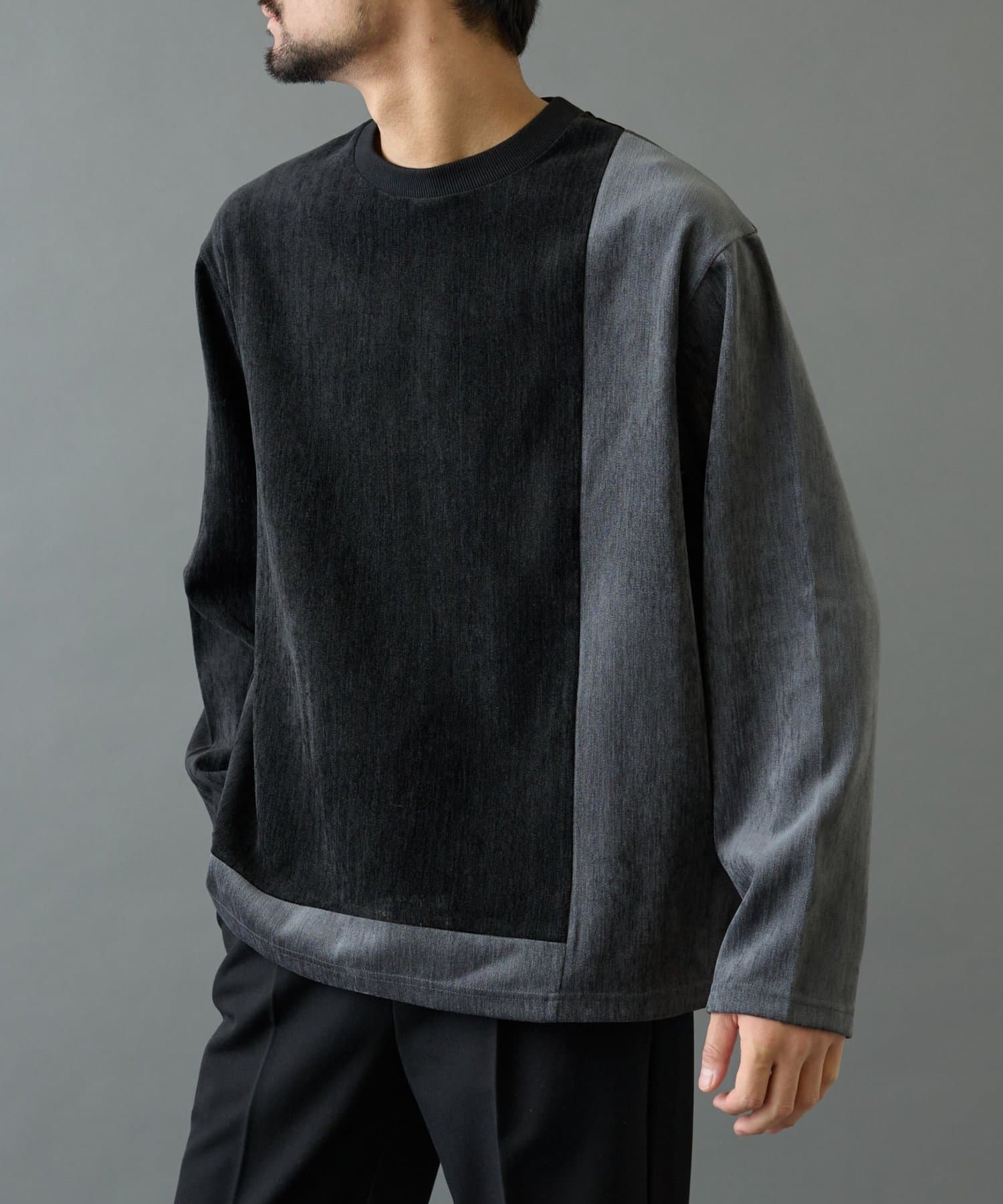 COLONY 2139(コロニー トゥーワンスリーナイン) フェードモールバイカラークルーネック