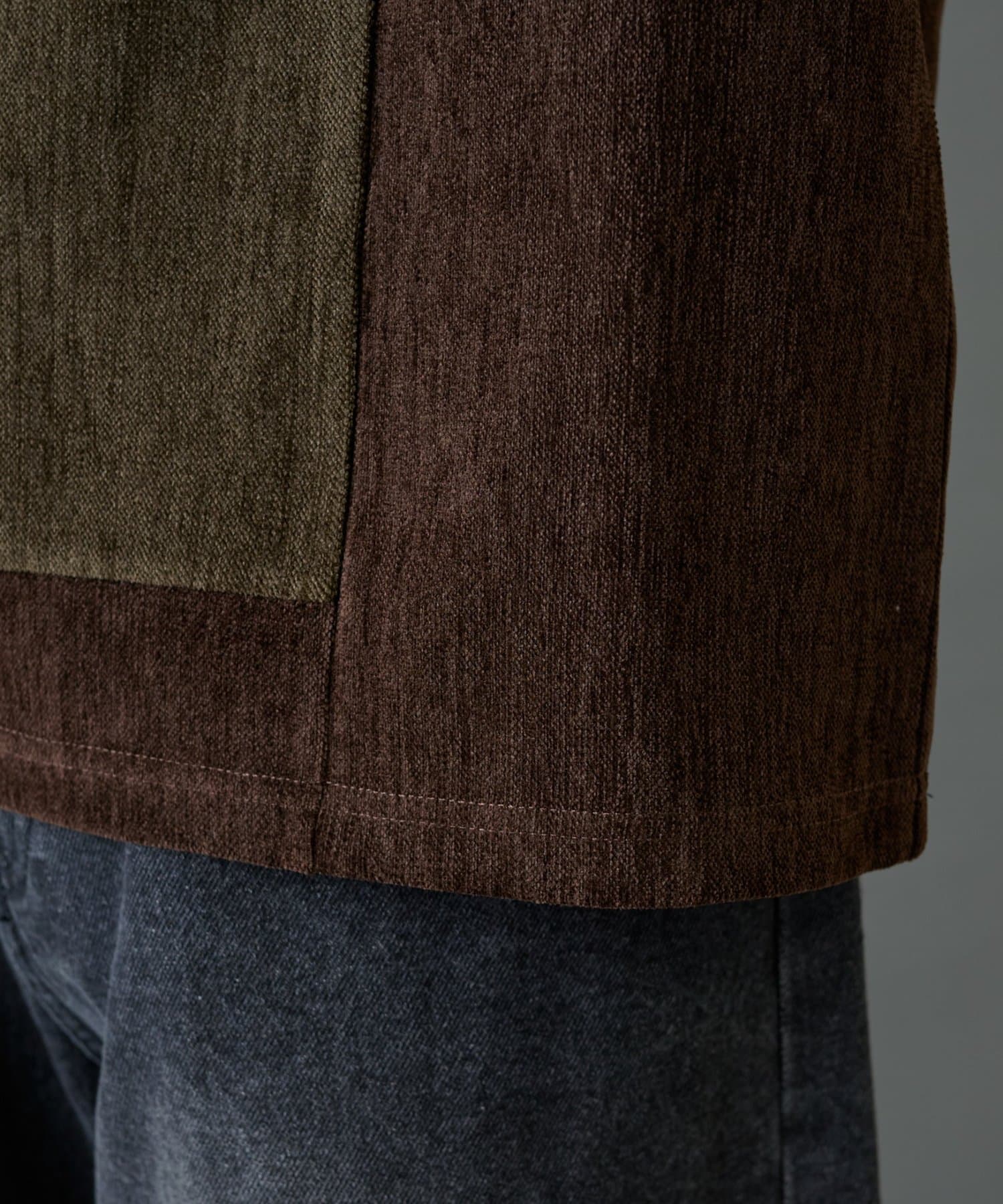 COLONY 2139(コロニー トゥーワンスリーナイン) フェードモールバイカラークルーネック