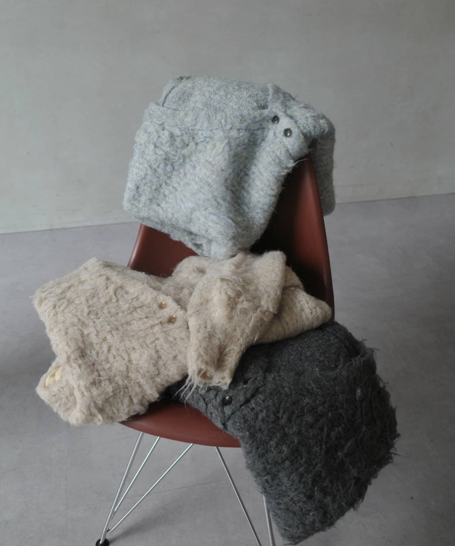 gemeil(ジェムイル) シャギーカーディガン(LA-332)