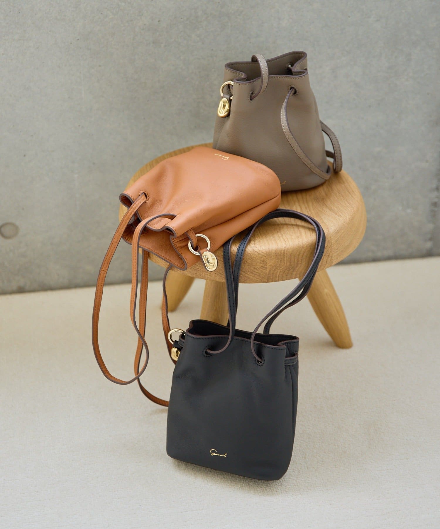 gemeil(ジェムイル) 巾着ミニショルダーバッグ(PT-319)