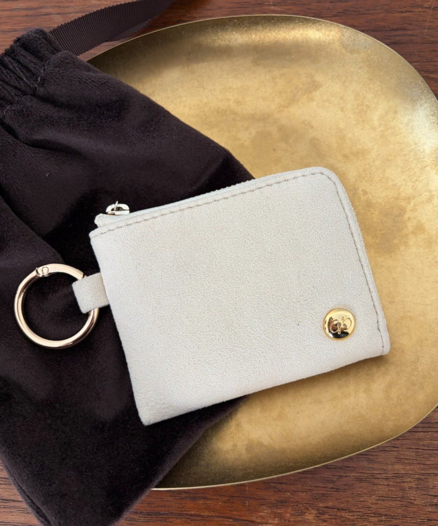 gemeil(ジェムイル) スエードポーチチャーム(PT-334)